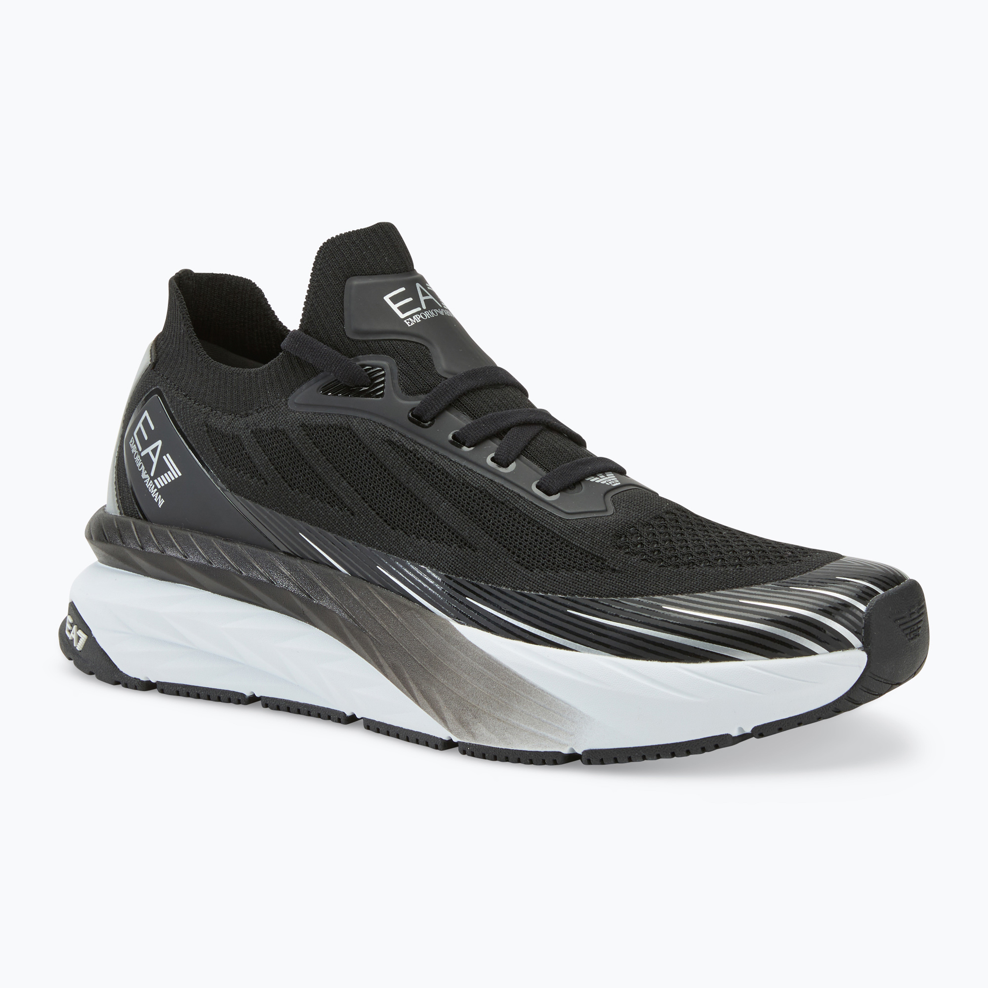 Încălțăminte EA7 Emporio Armani Crusher Sonic Knit black/ silver (Crusher Sonic Knit XK377-X8X176-N763)