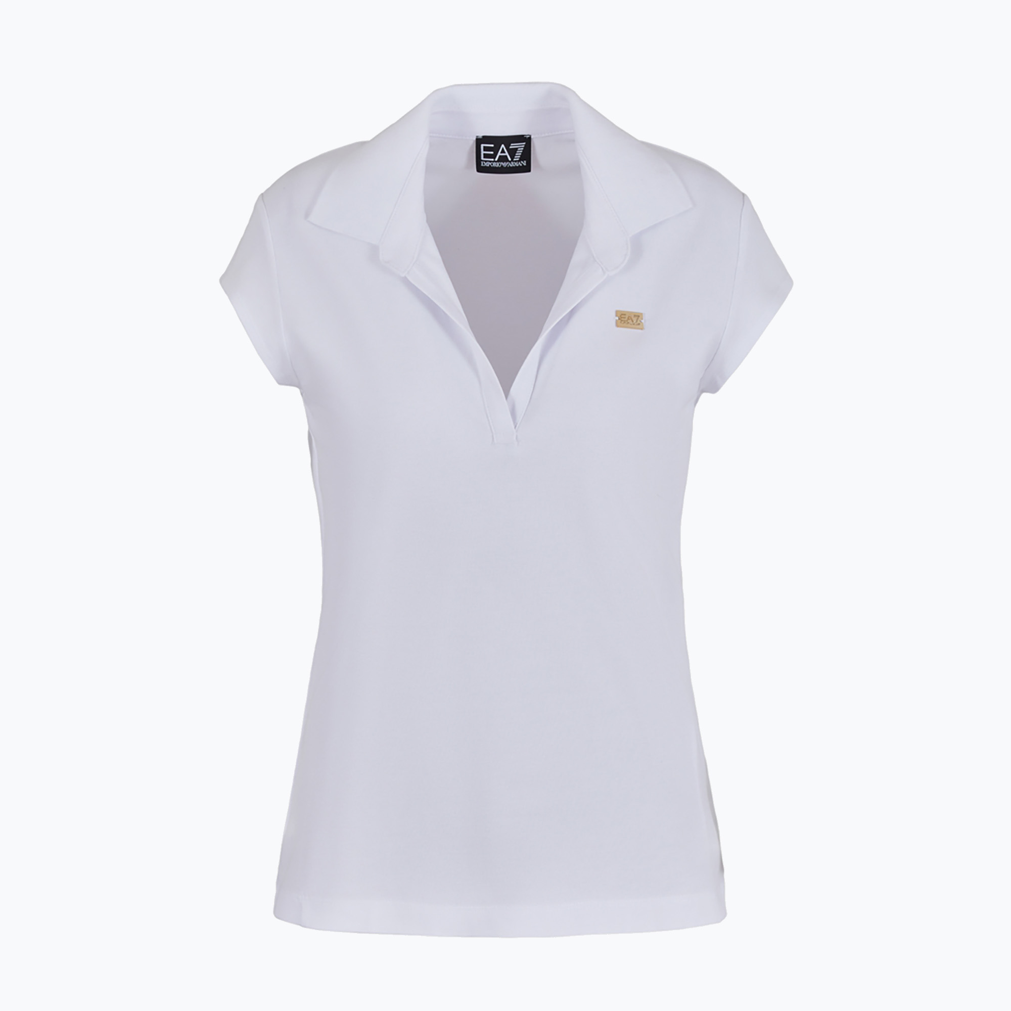 Tricou polo EA7 Emporio Armani Train Costa Smeralda pentru femei, alb (Train Costa Smeralda Polo SS VN 3DTF11-TJ9DZ)