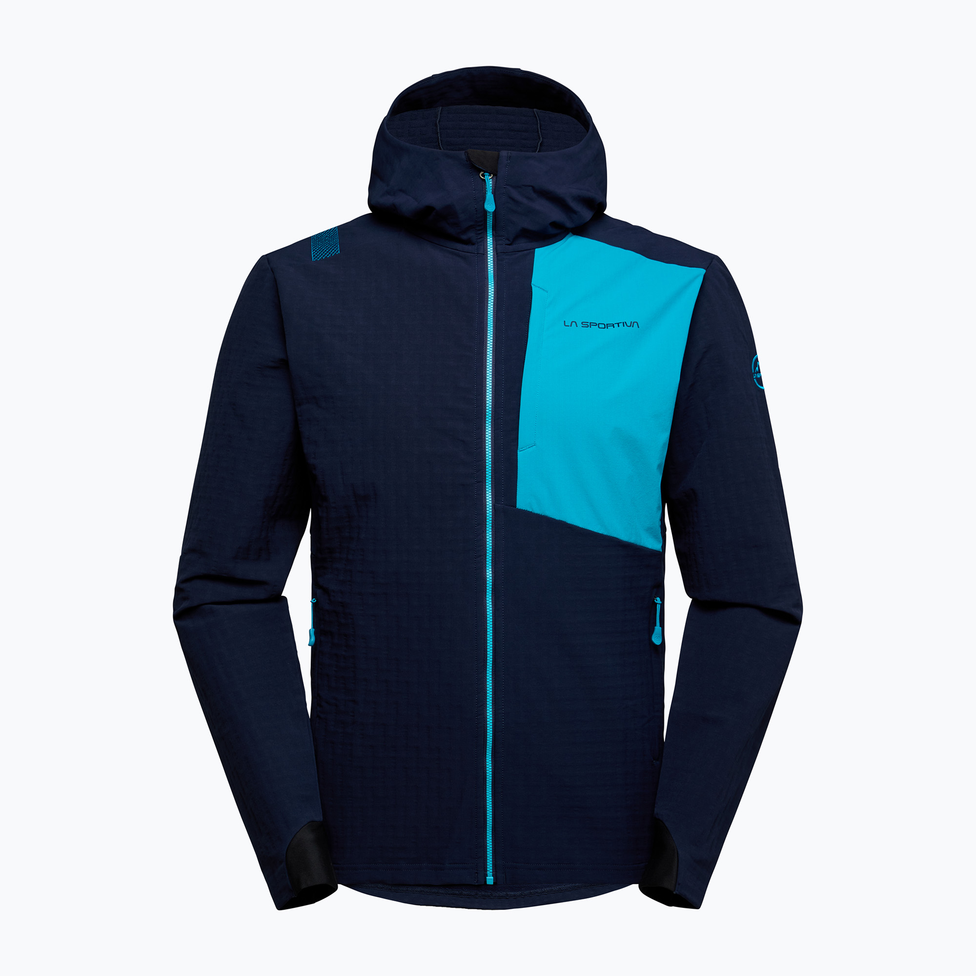 Jachetă softshell pentru bărbați La Sportiva Descender Storm deep sea/tropic blue pentru bărbați