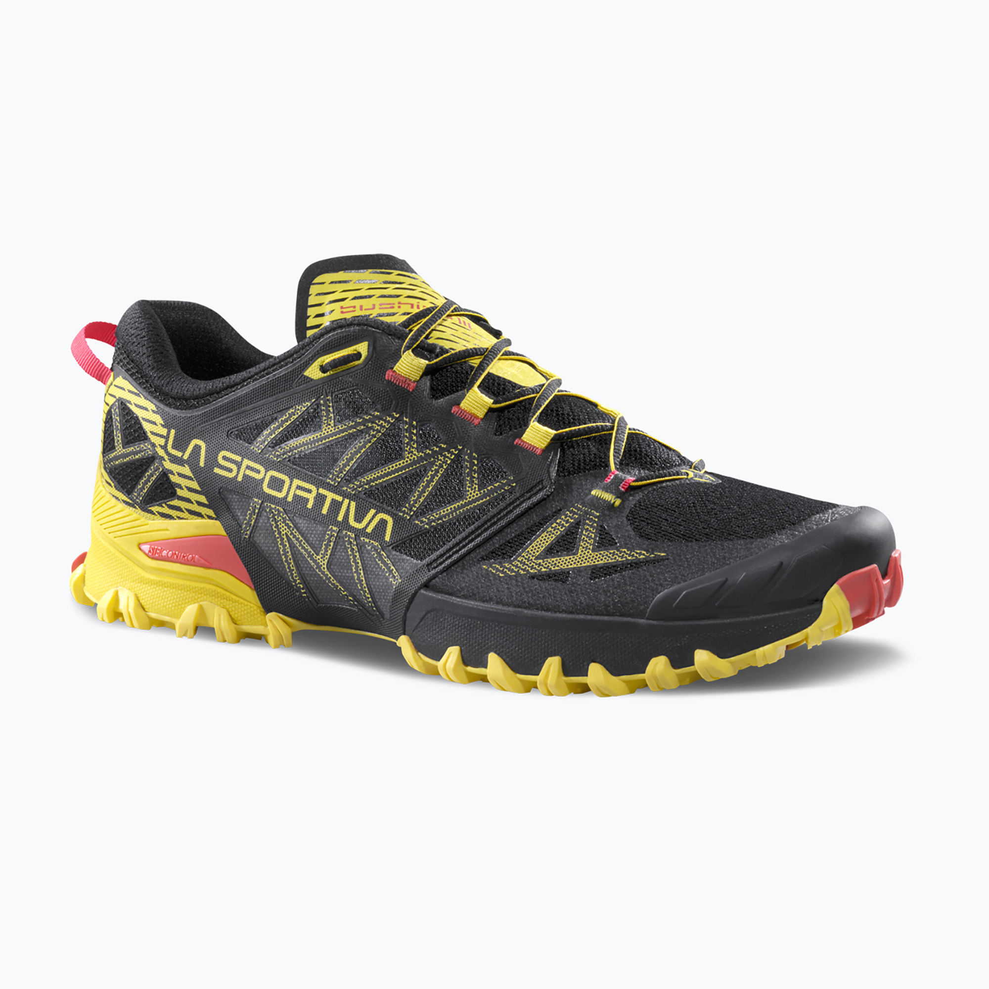 La Sportiva Bushido III, pantofi de alergare pentru bărbați, negru/galben
