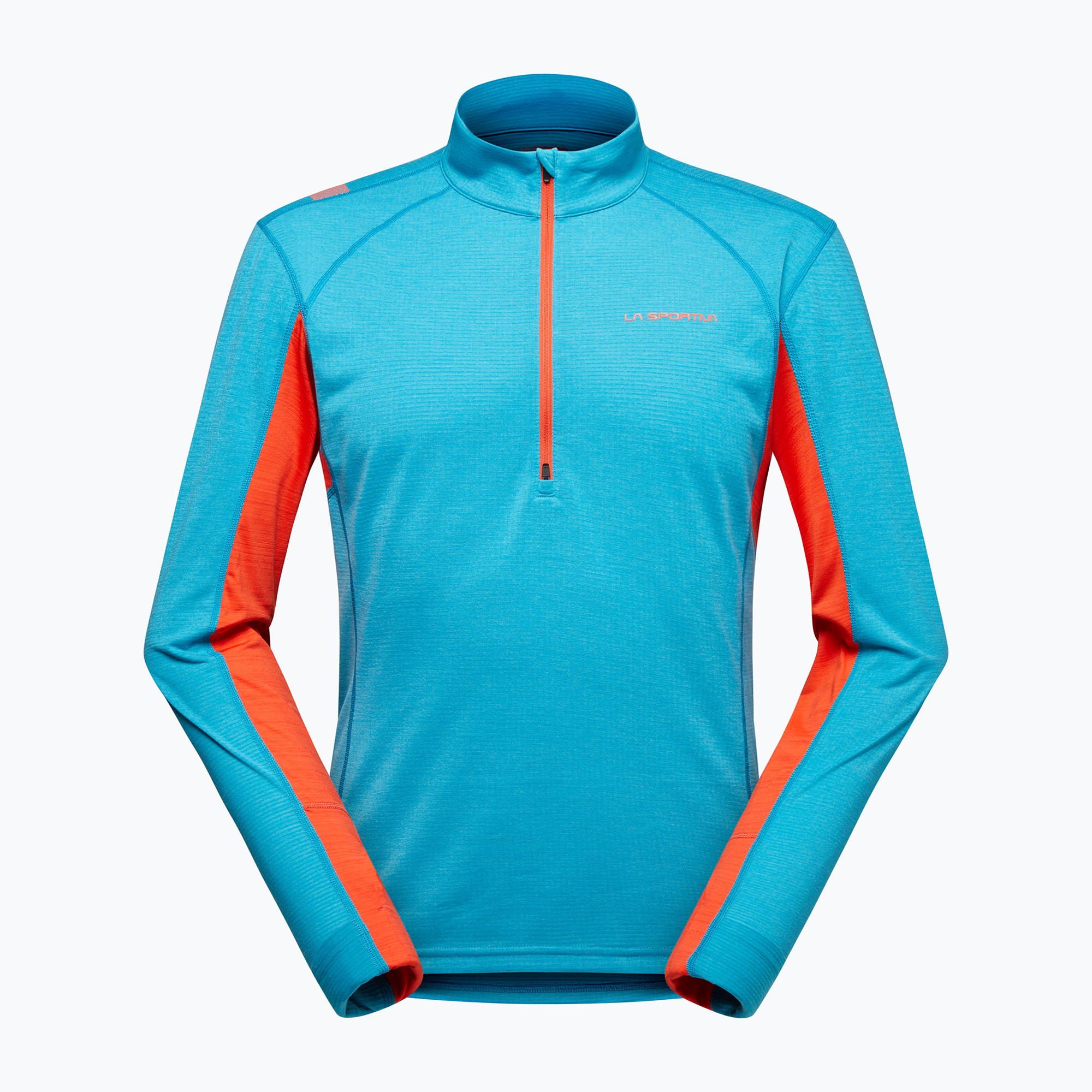 Bluză pentru bărbați La Sportiva Swift Longsleeve tropic blue/ cherry tomato