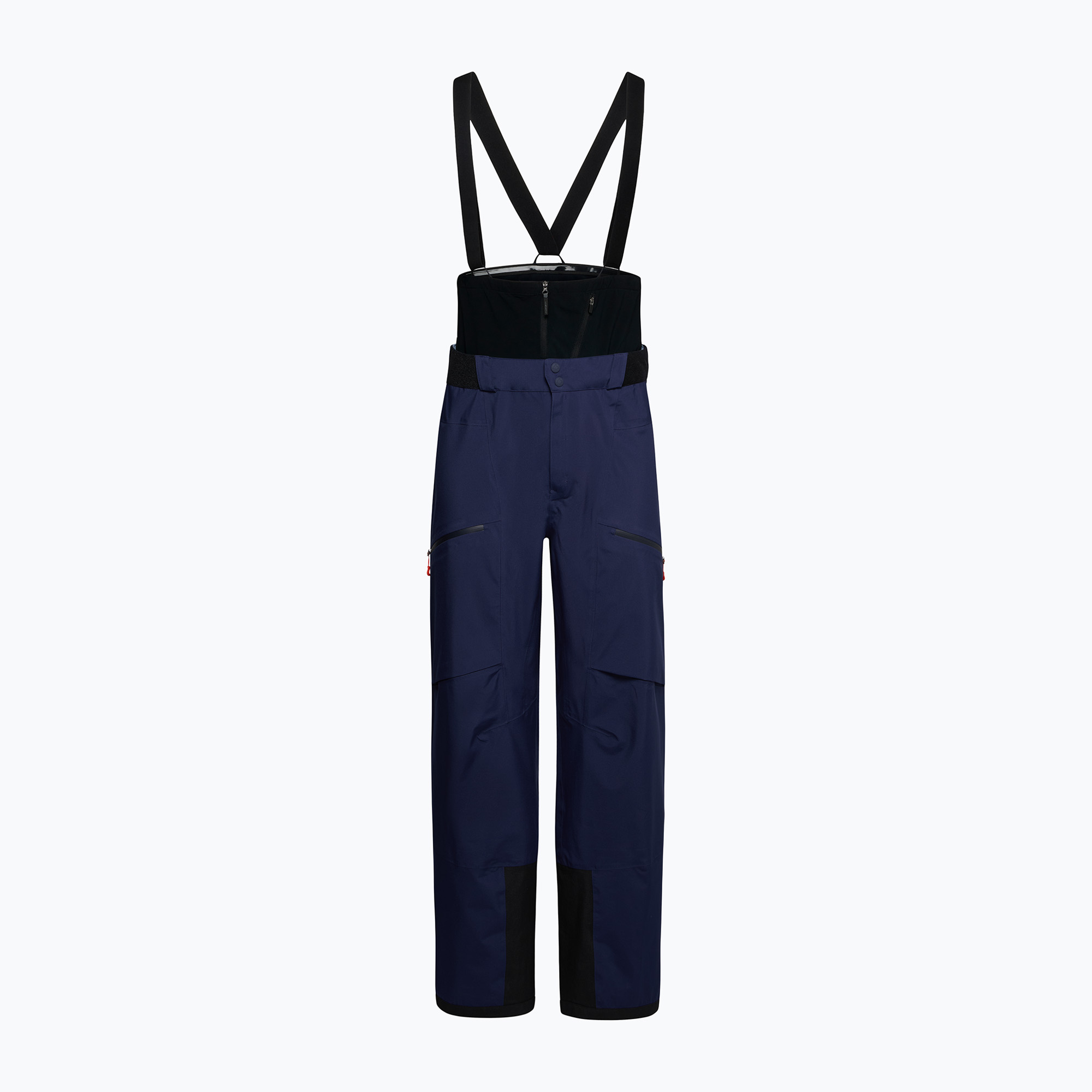 Pantaloni de schi pentru bărbați La Sportiva Chaser Evo Shell Bib deep sea/ cherry tomato (Chaser Evo Shell Bib ZASP066643322)