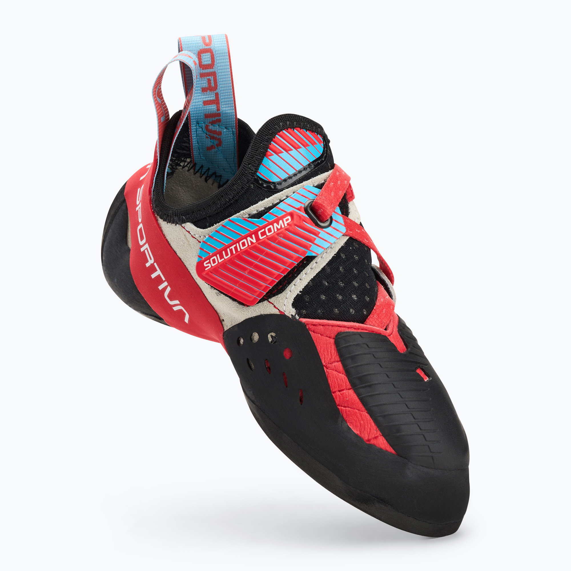 Încălțăminte de cățărare pentru femei La Sportiva Solution Comp hibiscus/ malibu blue (Solution Comp ZFCS061P02B02)