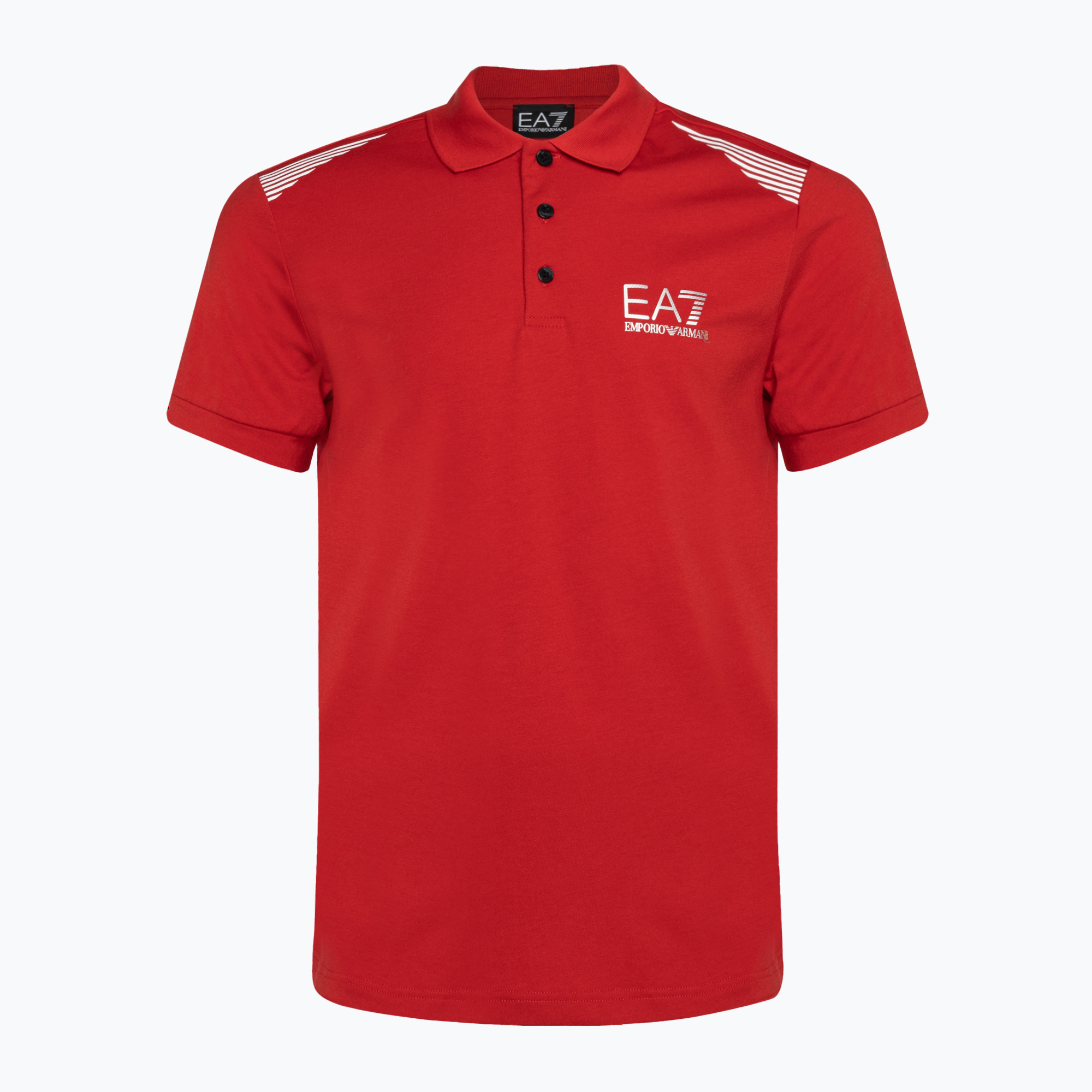 Tricou polo pentru bărbați EA7 Emporio Armani Train 7 Lines salsa pentru bărbați