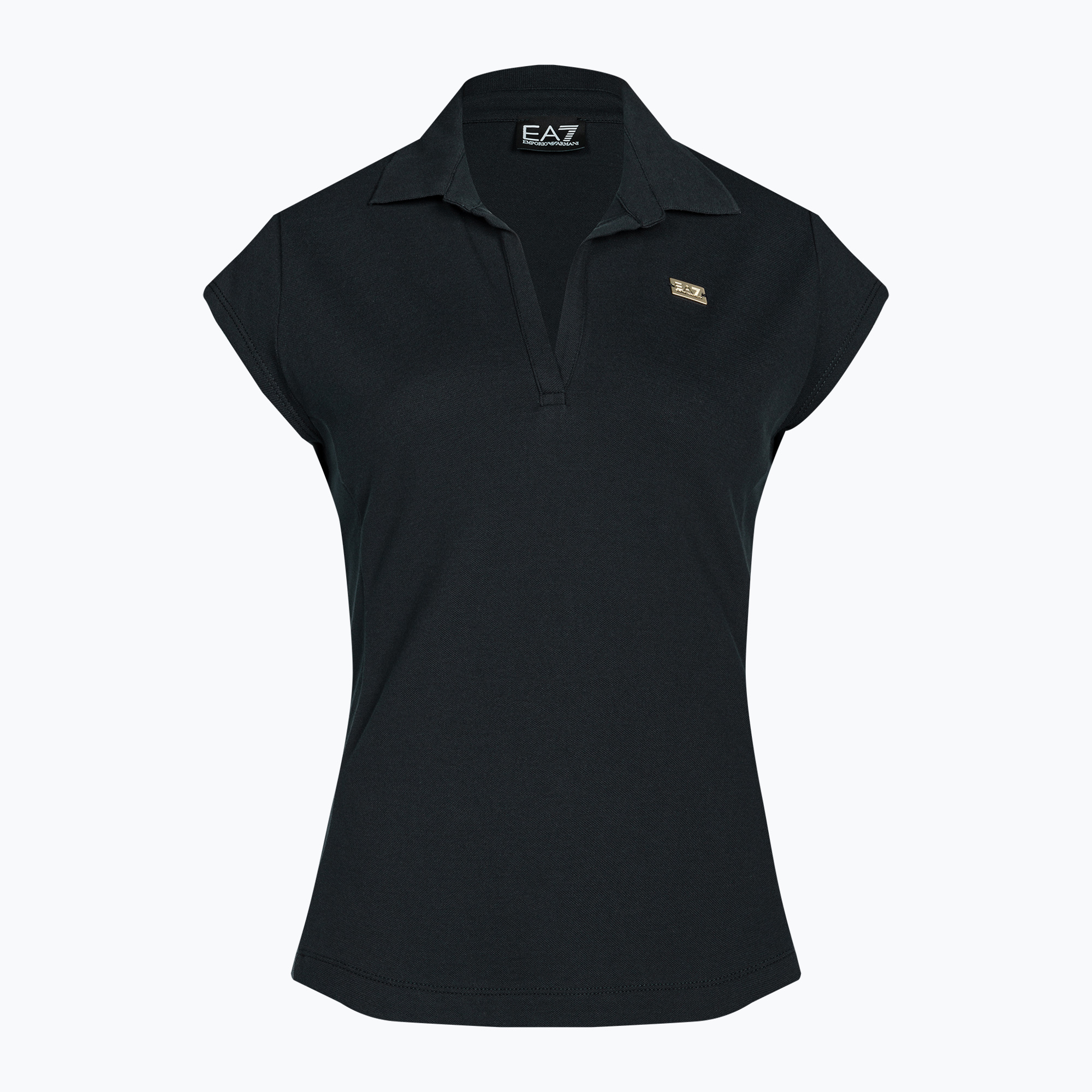 Tricou polo pentru femei EA7 Emporio Armani Train Costa Smeralda albastru marin (Train Costa Smeralda Polo SS VN 3DTF11-TJ9DZ)