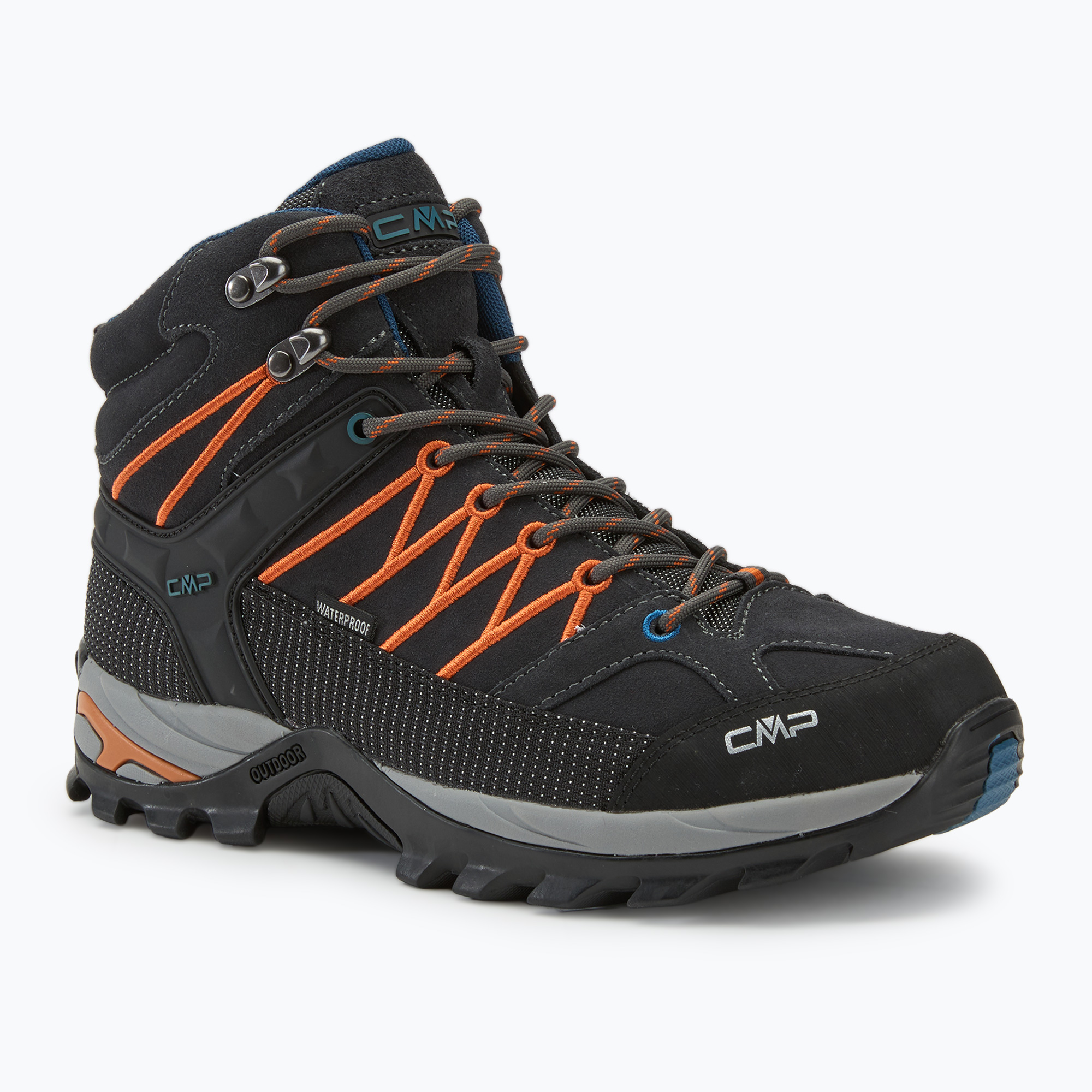 Încălțăminte de trekking pentru bărbați CMP Rigel Mid piombo / jaffa (Rigel Mid Wp 3Q12947/73US)