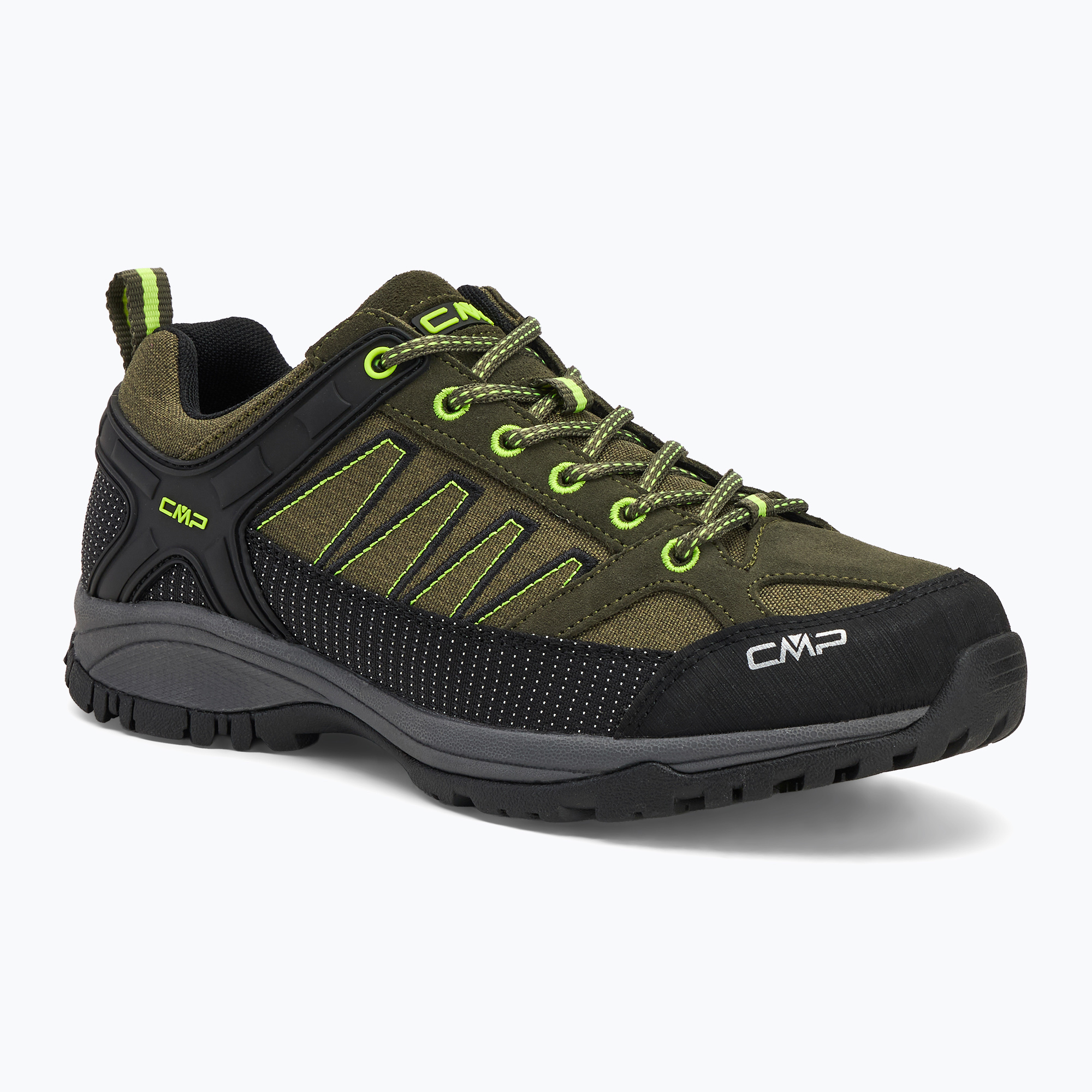 Încălțăminte de trekking pentru bărbați CMP Sun jungle/yellow fluo (Sun 3Q11157/22ER)