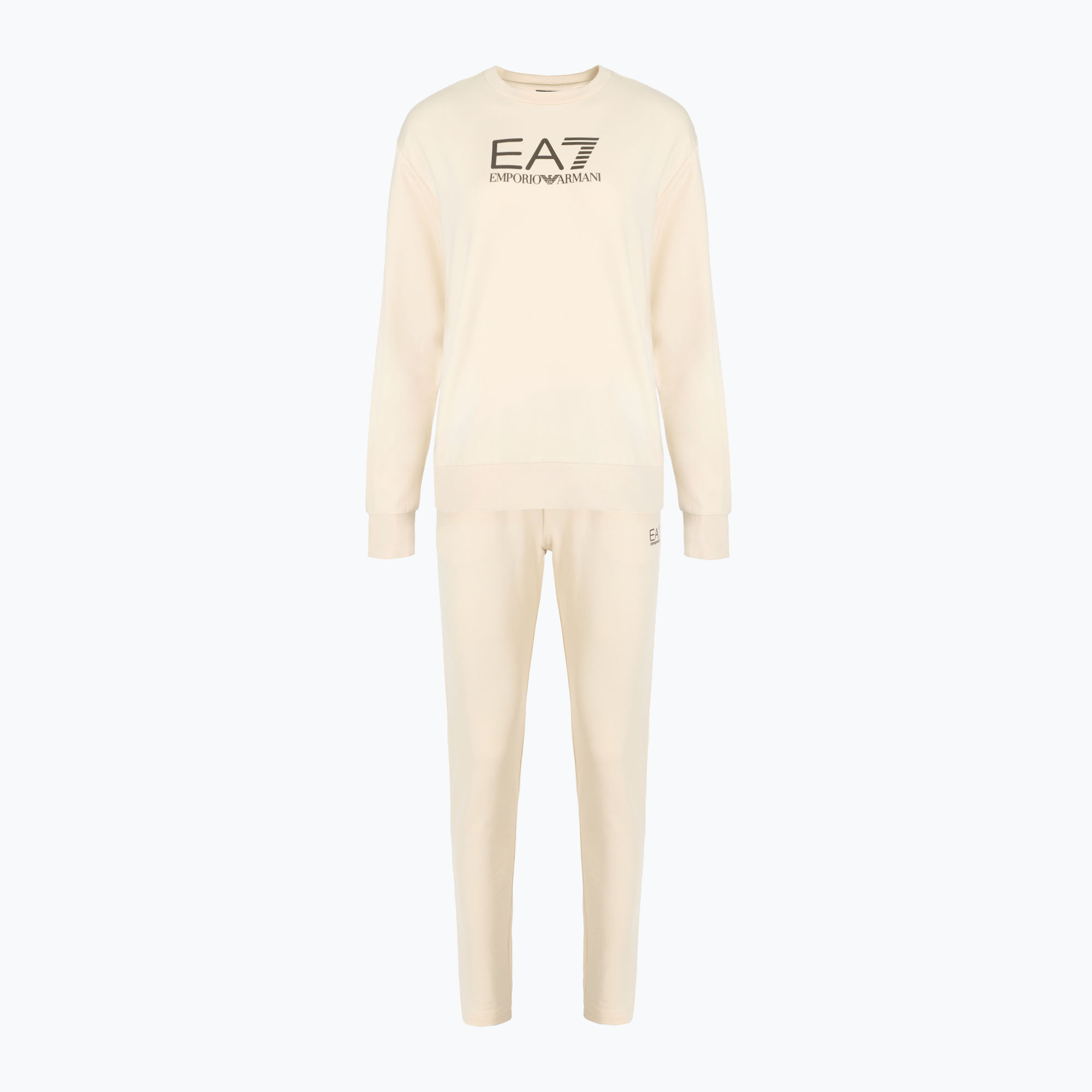Trening pentru femei EA7 Emporio Armani Train Tracksuit MaxiLogo almond milk (Train Tracksuit MaxiLogo 7W000115-AF13135-U1079)