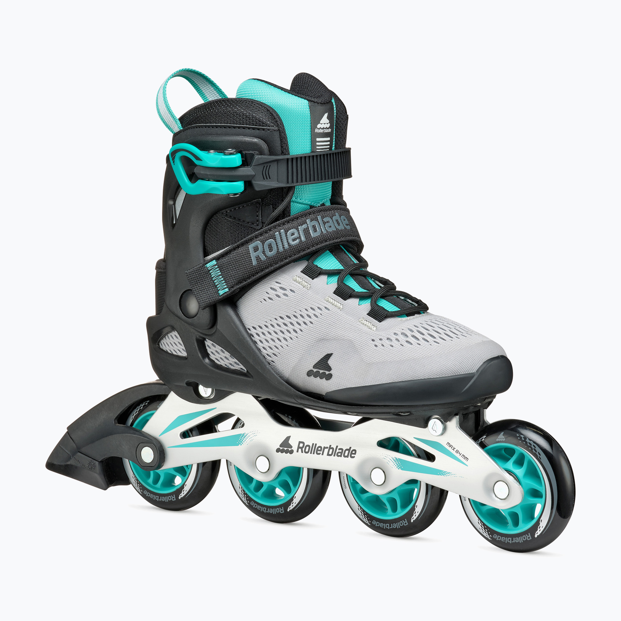 Role pentru femei Rollerblade Macroblade 80 W grey/teal blue (Macroblade 80 W 86B0751460HF01)