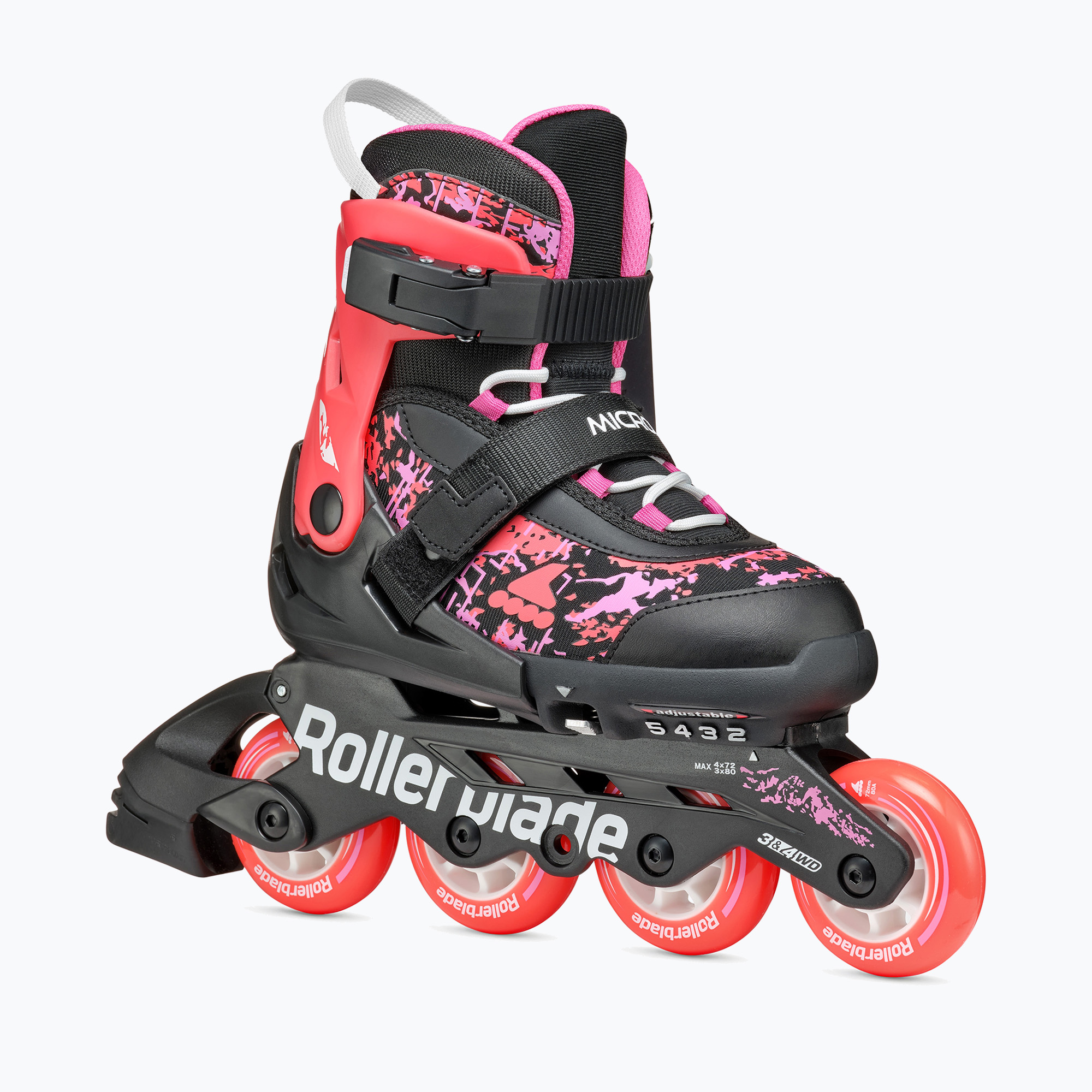 Role pentru copii  Rollerblade Microblade SL Jr black/coral
