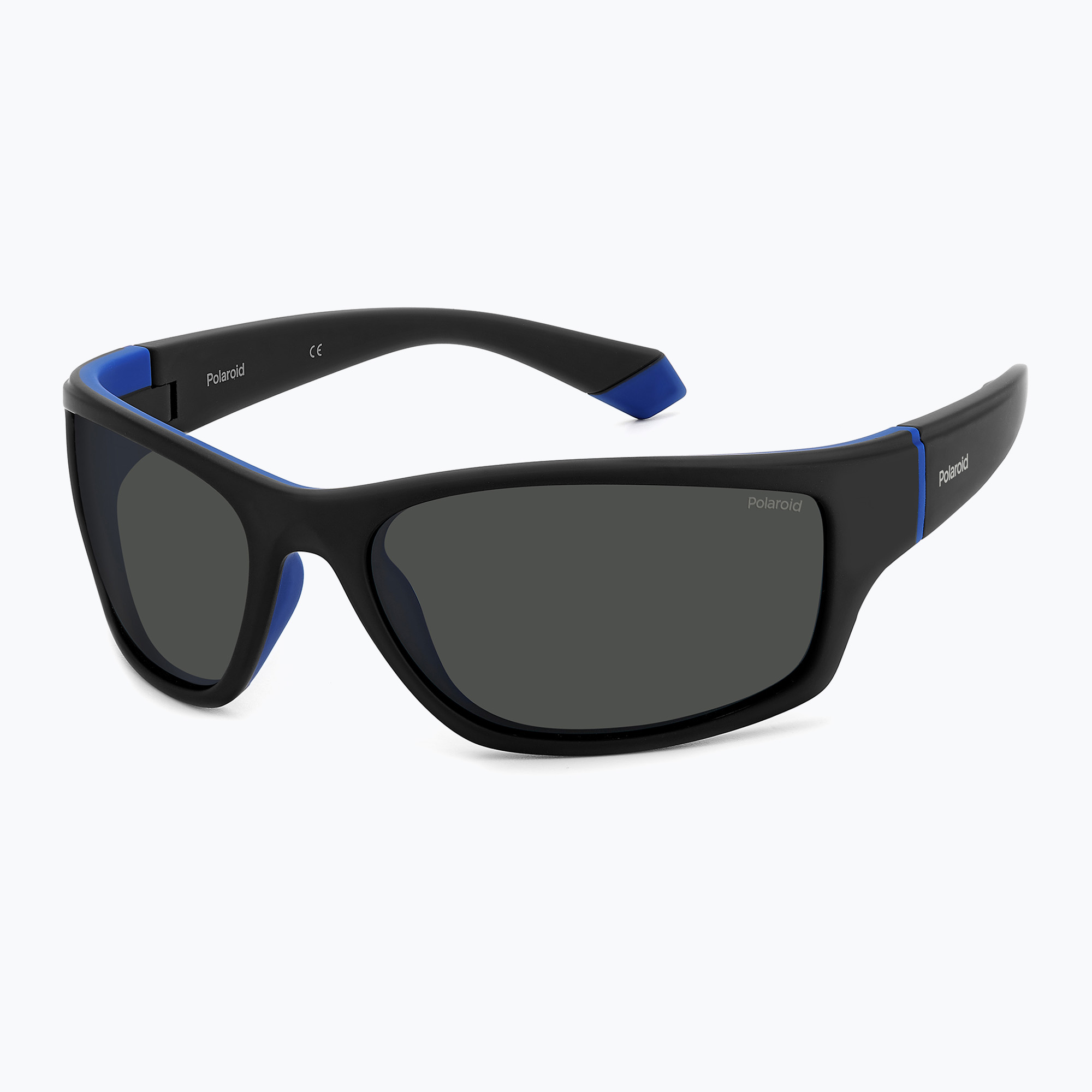 Ochelari de soare pentru bărbați Polaroid PLD 2135/S matte black blue/grey polarized (PLD 2135/S 205342D5164M9)