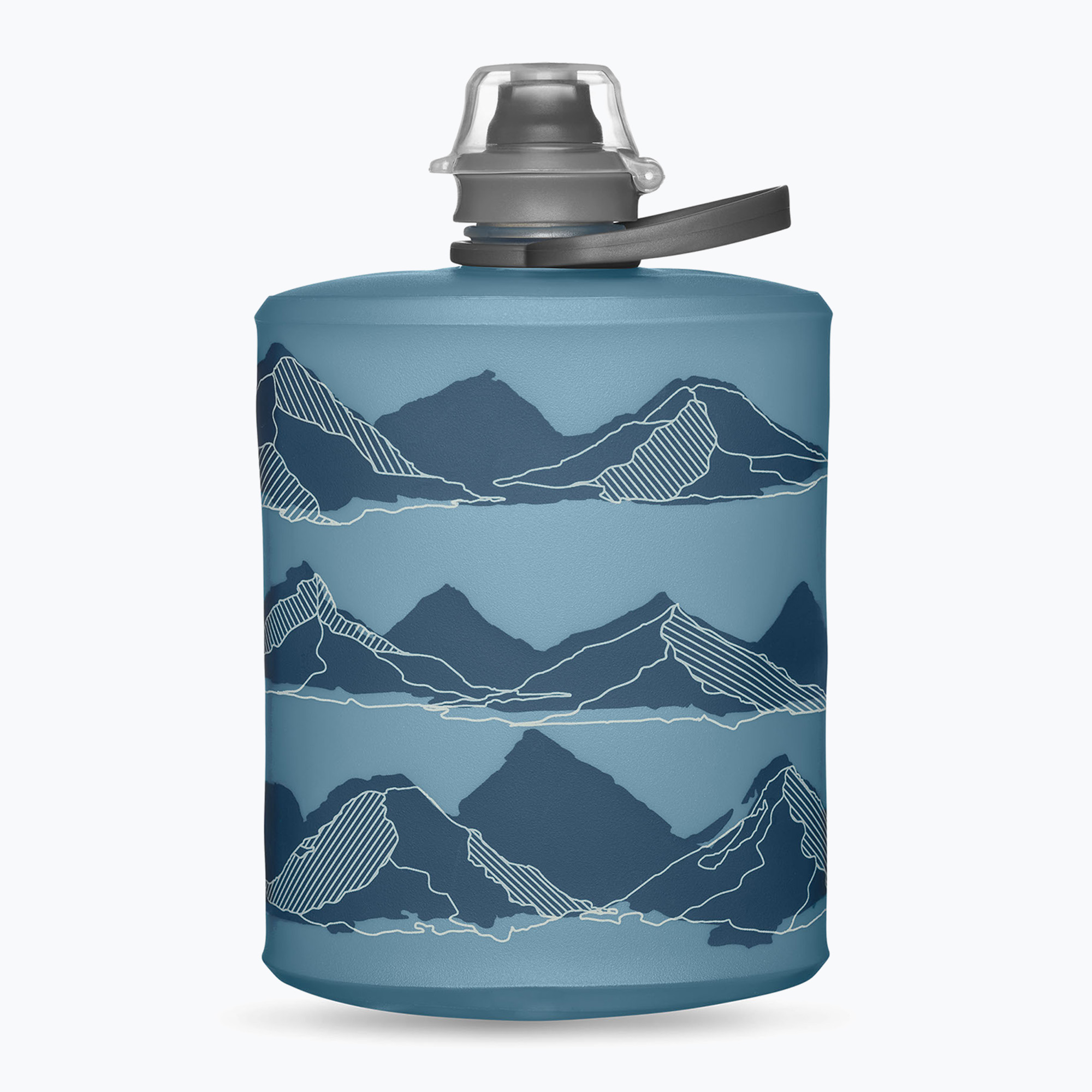 HydraPak Stow Mountain Edition sticlă de călătorie 500 ml albastru tahoe (Stow Mountain Edition GS341TM)