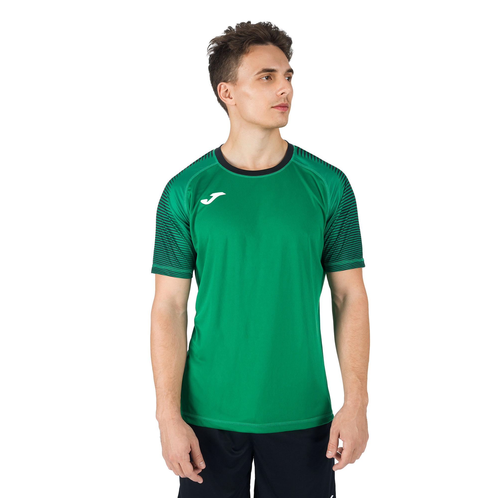 Tricou de antrenament pentru bărbați Joma Hispa III verde 101899