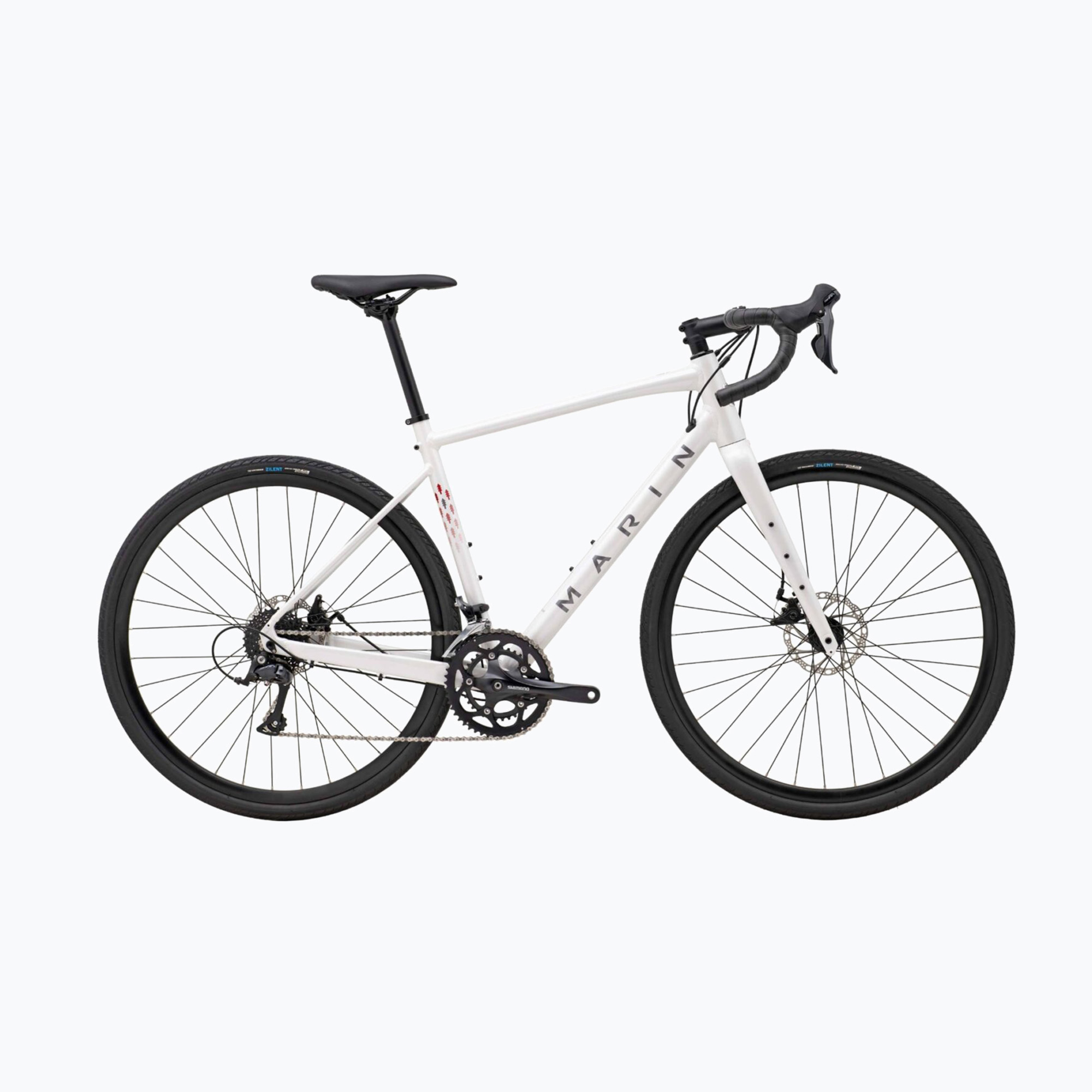 Bicicletă gravel Marin Gestalt 1 700C gloss white/grey (Gestalt 1 700C 735960003)