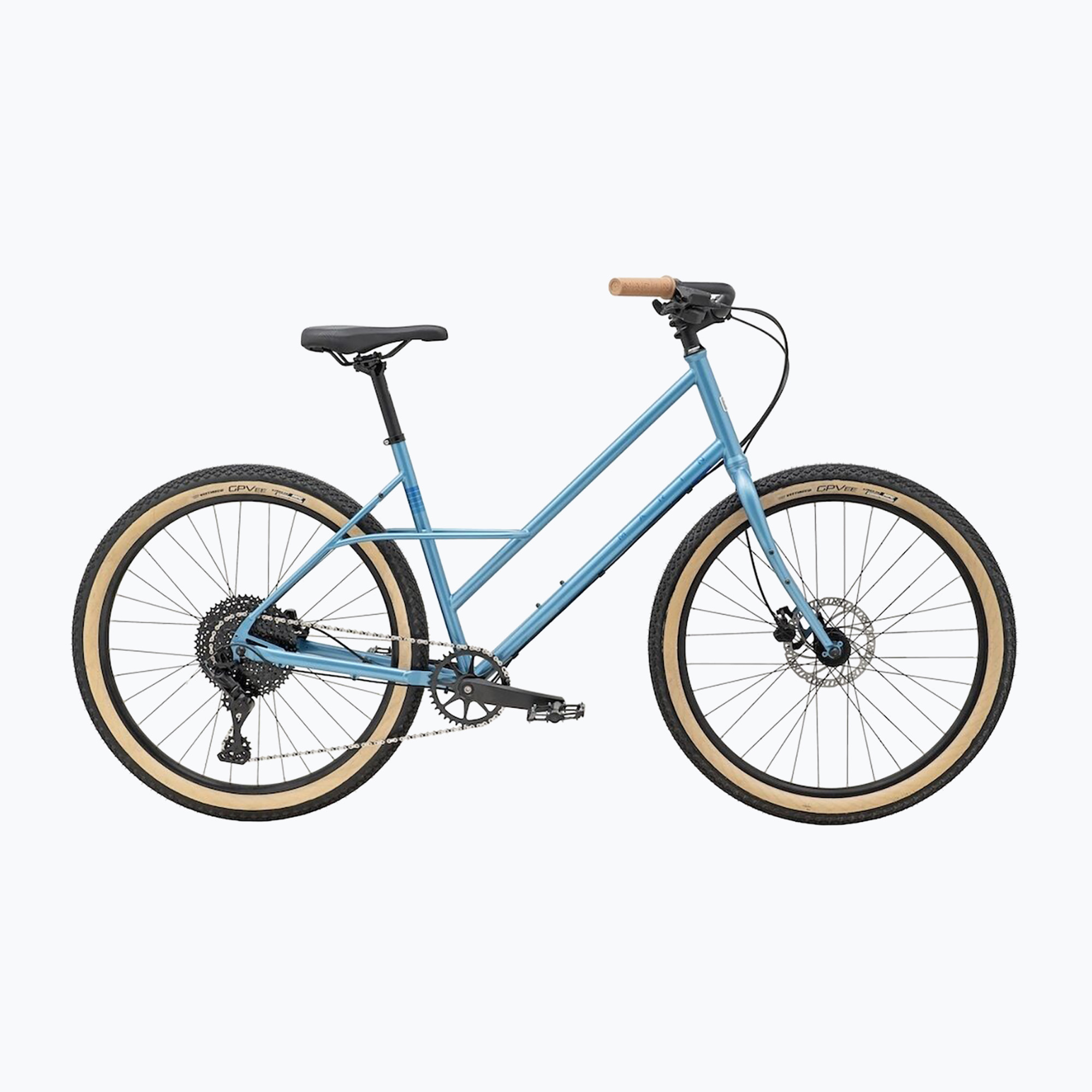 Marin Larkspur 1 biciclete de oraș 27.5 albastru metalic lucios / albastru închis metalic