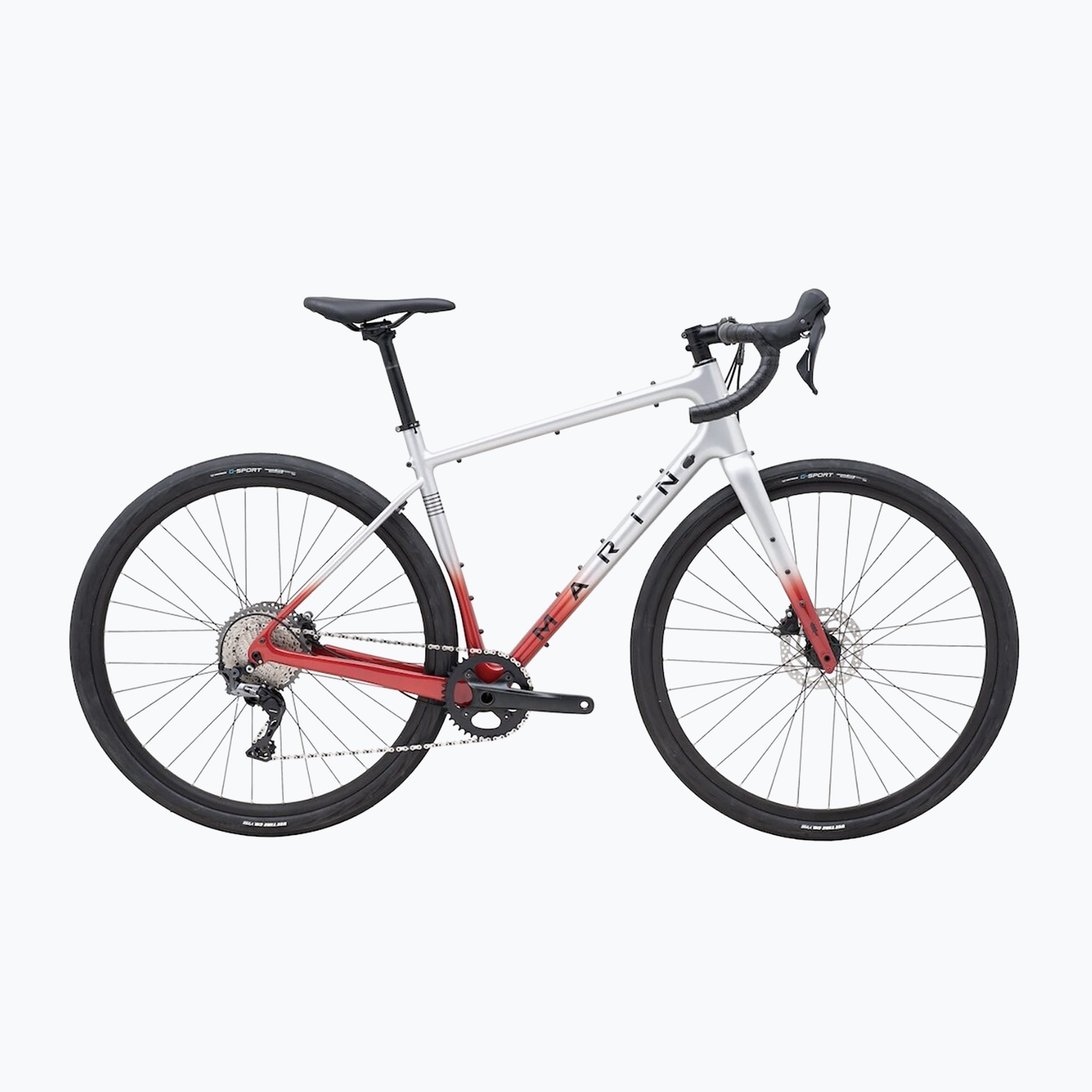 Bicicletă gravel Marin Headlands 1 700C 2024 gloss chrome/chrome red/black (Headlands 1 700C A-2021F-F1-54)
