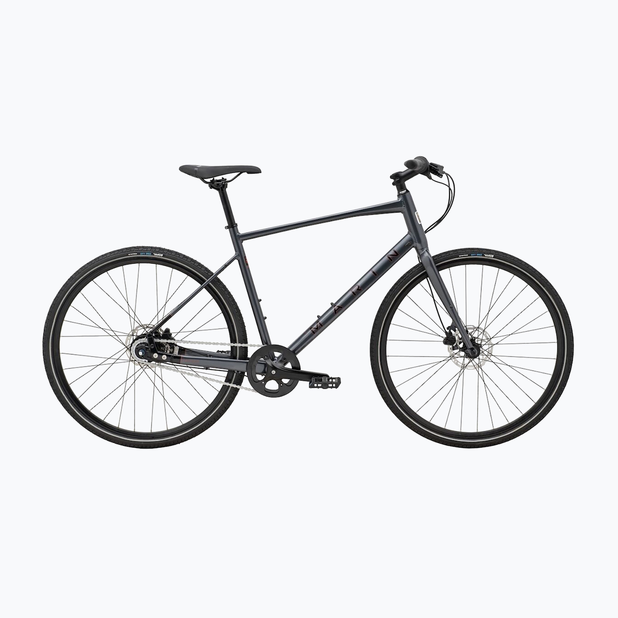 Bicicletă de oraș Marin Presidio 2 700C gloss charcoal/black/black red (Presidio 2 737581004)