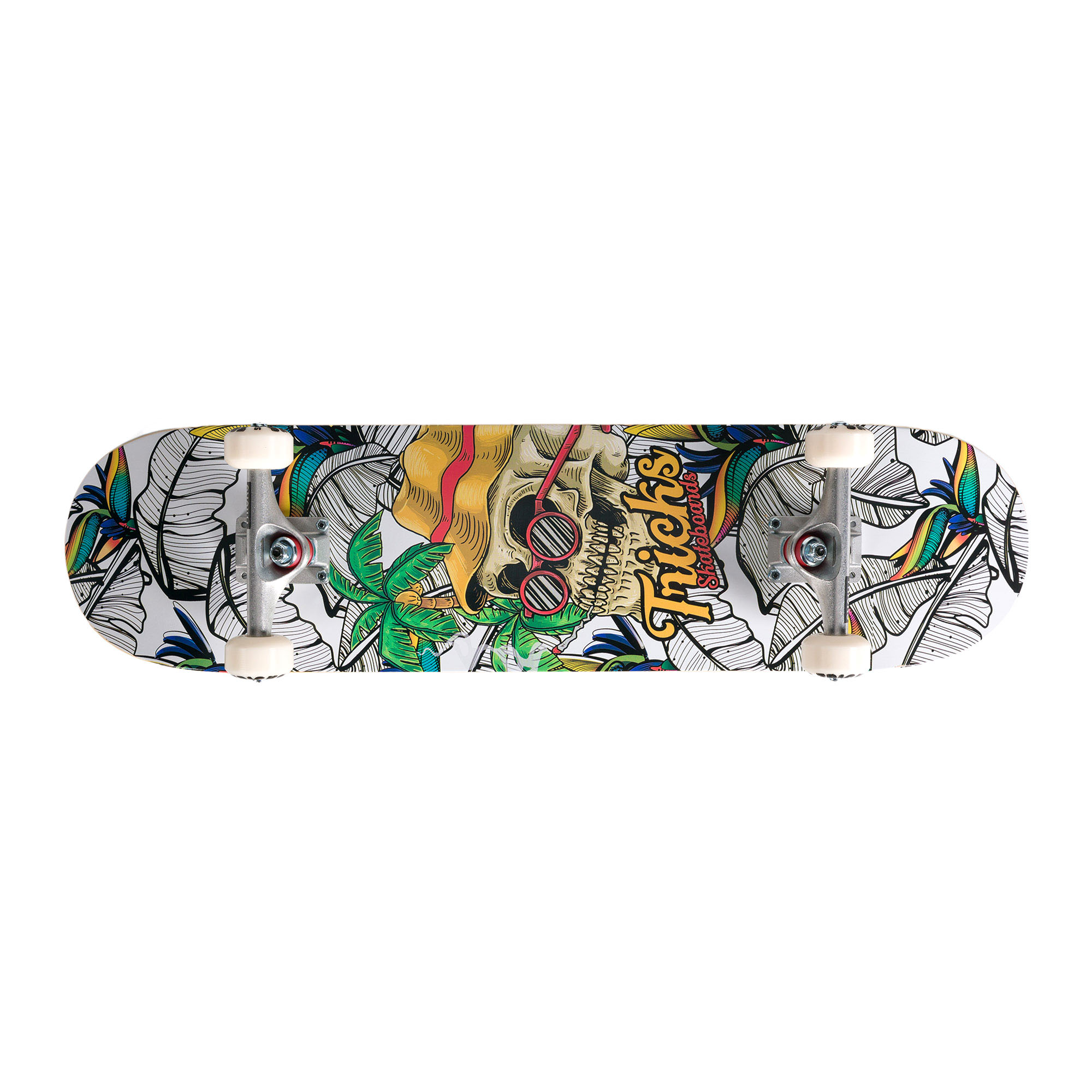 Skateboard clasic Tricks LSD Complet alb TRCO0022A015