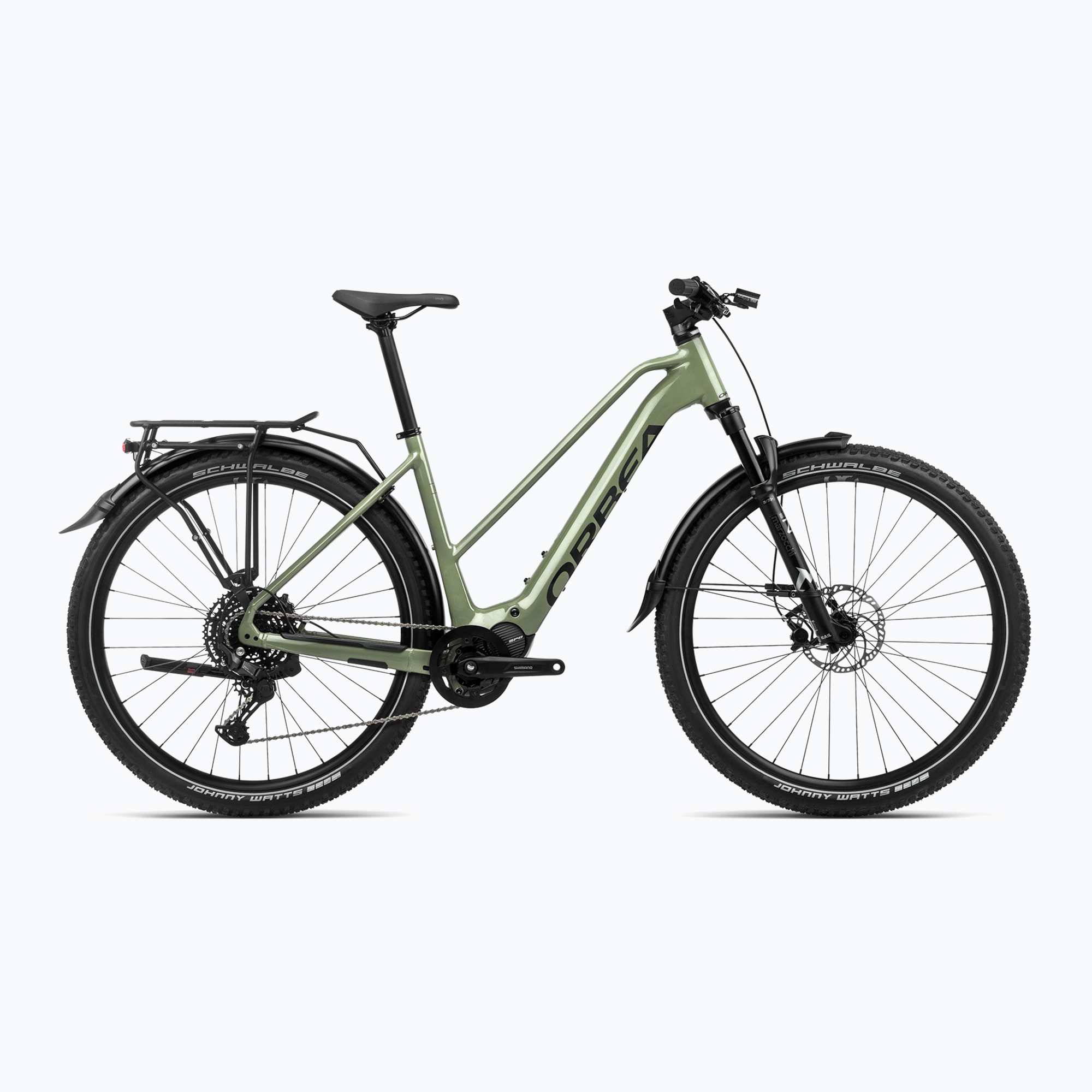 Bicicleta electrică Orbea Kemen Mid SUV 30 540Wh 2024 urbană verde/neagră