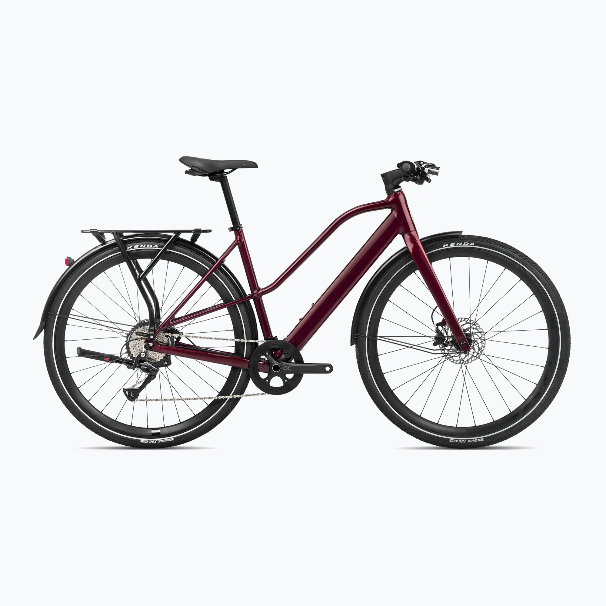 Bicicleta electrică Orbea Vibe Mid H30 EQ 36V 6.9Ah 248Wh 2024 roșu burgundia metalic roșu burgundia (Vibe Mid H30 EQ R30646W3)