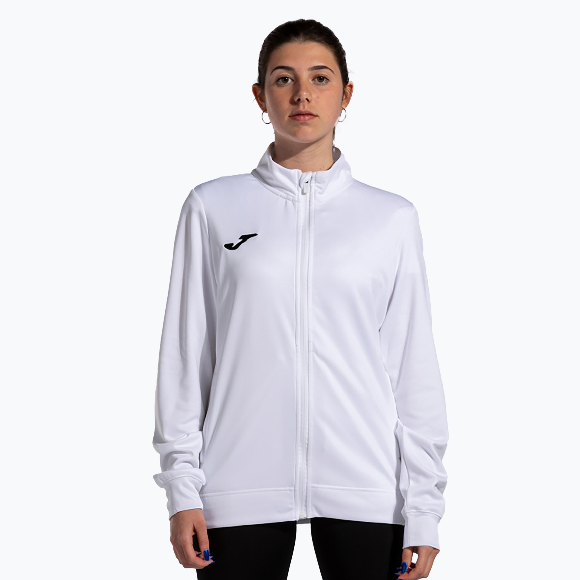 Bluză de alergat pentru femei Joma Winner II Full Zip white
