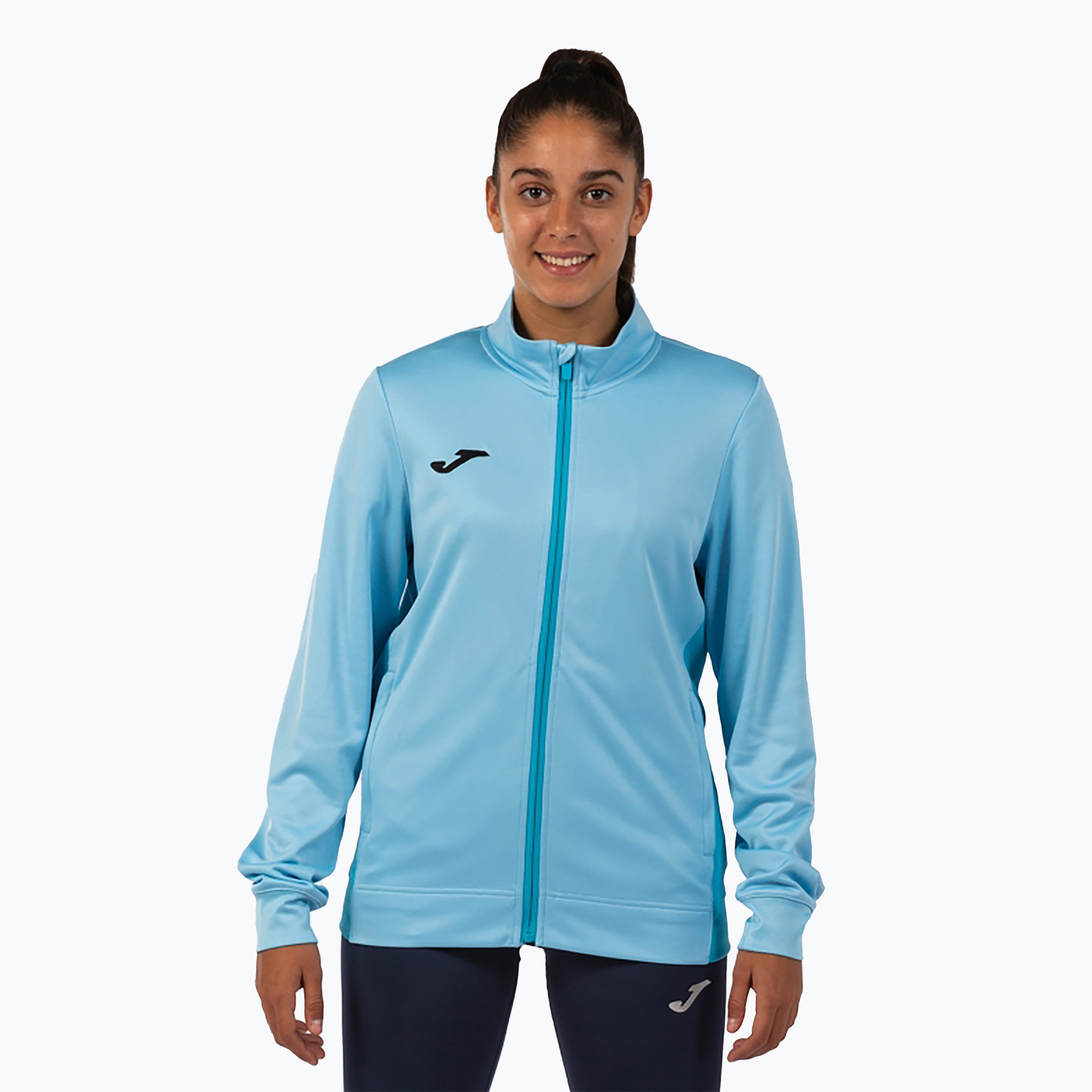 Bluză de alergat pentru femei Joma Winner II Full Zip sky blue