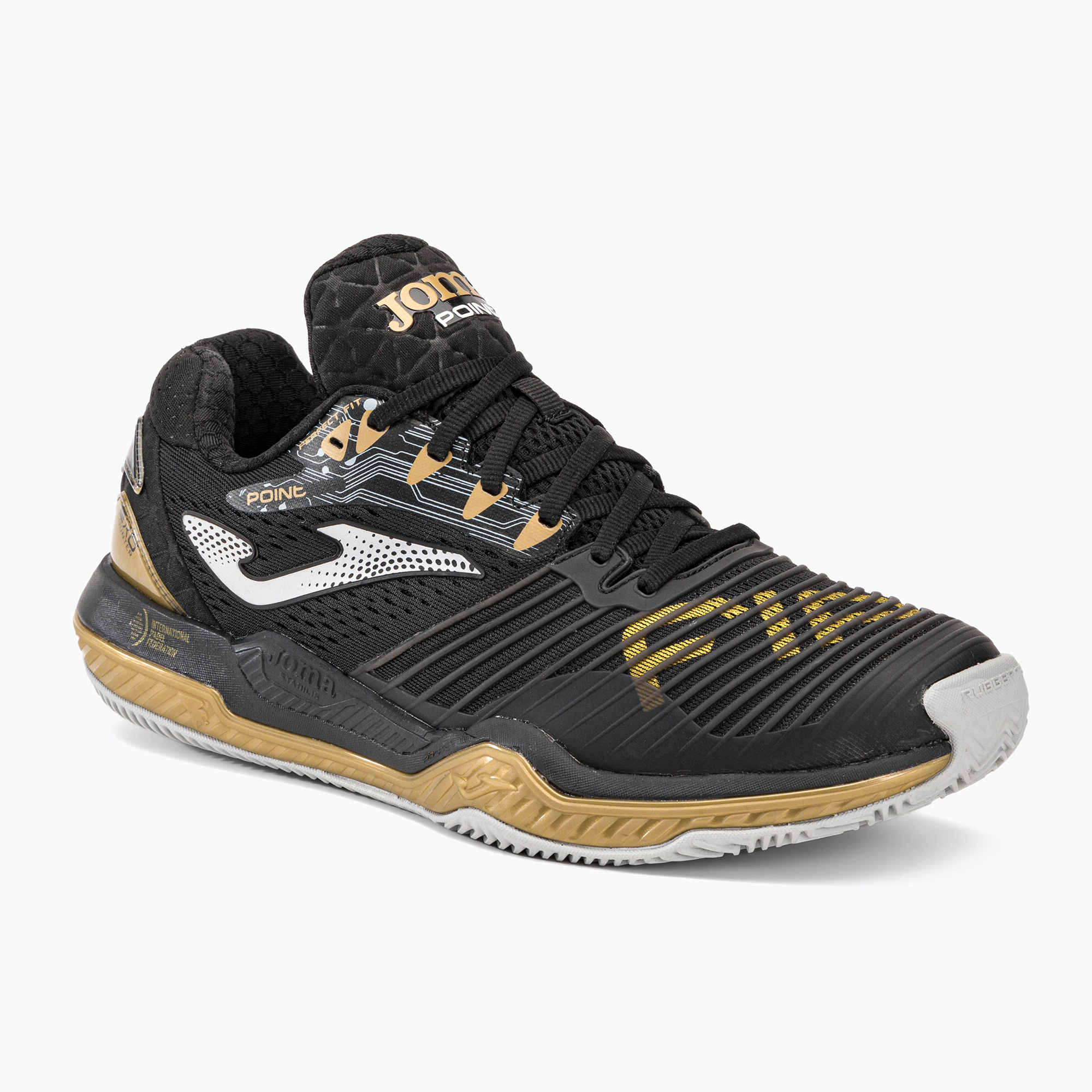 Joma T.Point pantofi de tenis pentru bărbați negru și auriu TPOINS2371P