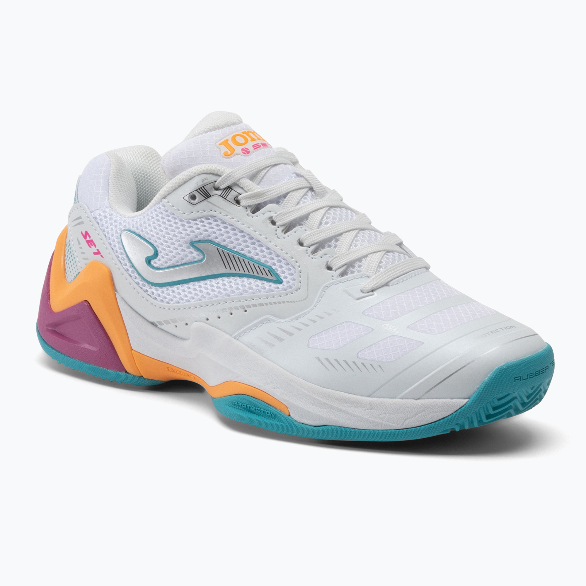 Pantofi de tenis pentru femei Joma Set Lady alb/portocaliu