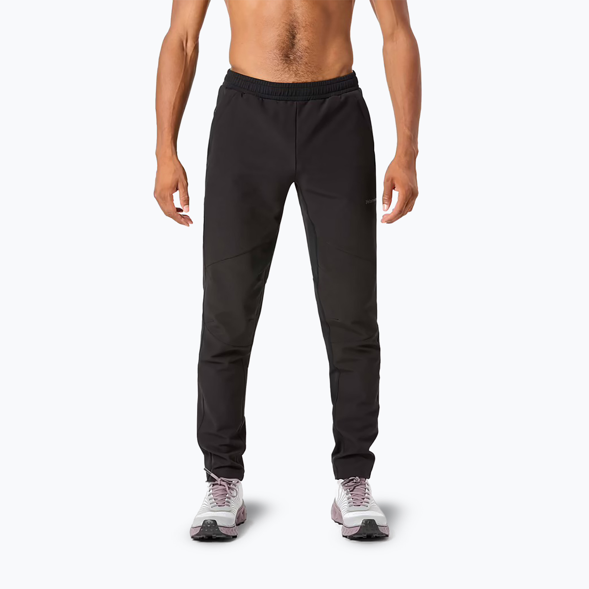 Pantaloni de alergare pentru bărbați NNormal Active Warm svart/black (Active Warm N2CMAP1-001)