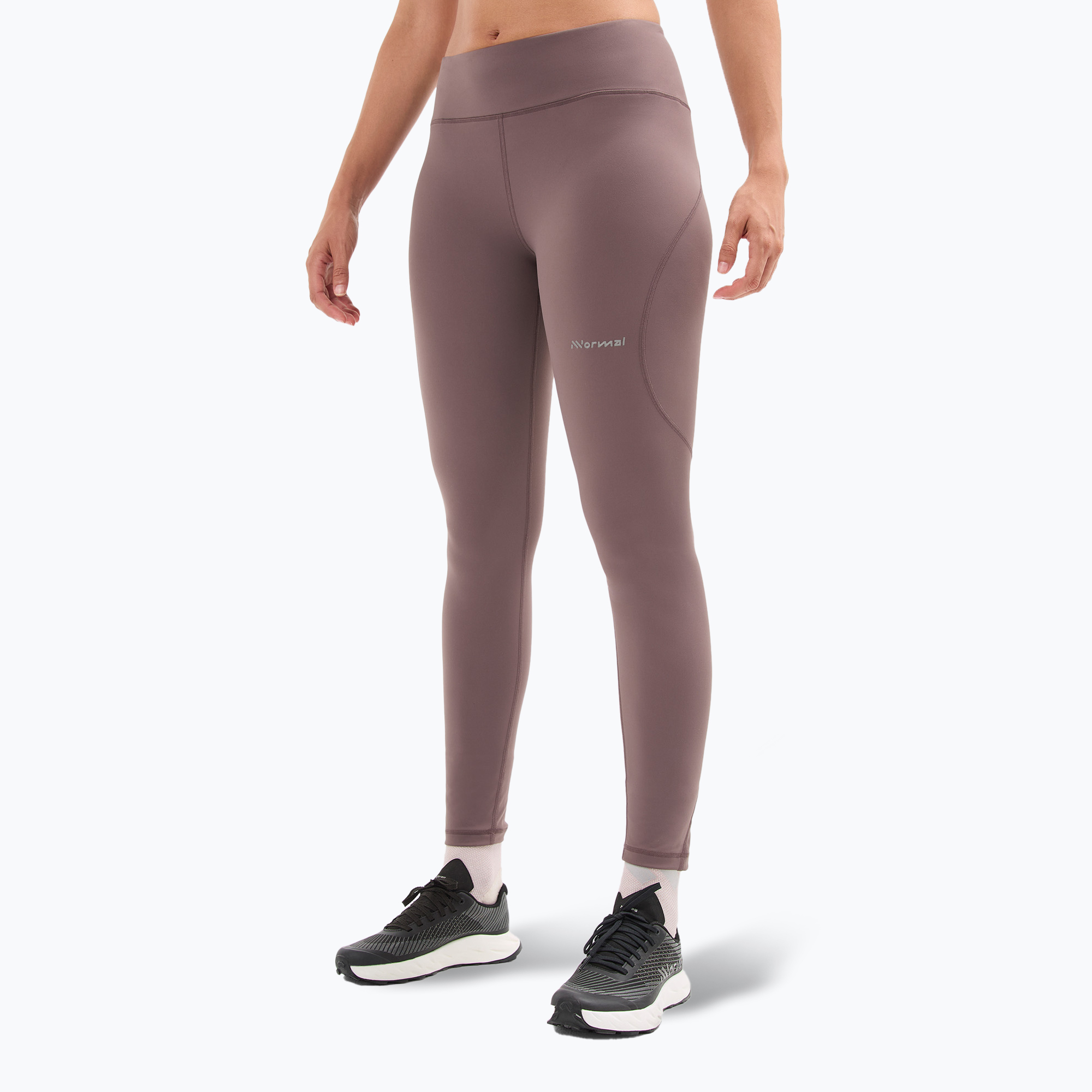 Colanți de alergare pentru femei NNormal Active purple (Active N2CWAT1-002)