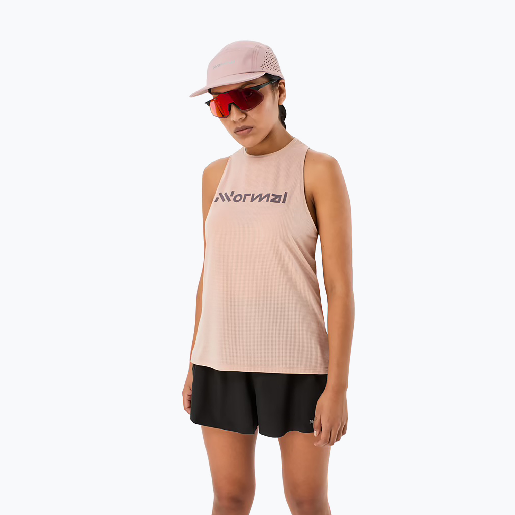 Tricou de alergare pentru femei NNormal Race Tank dusty pink (Race Tank N1CWRT2-006)