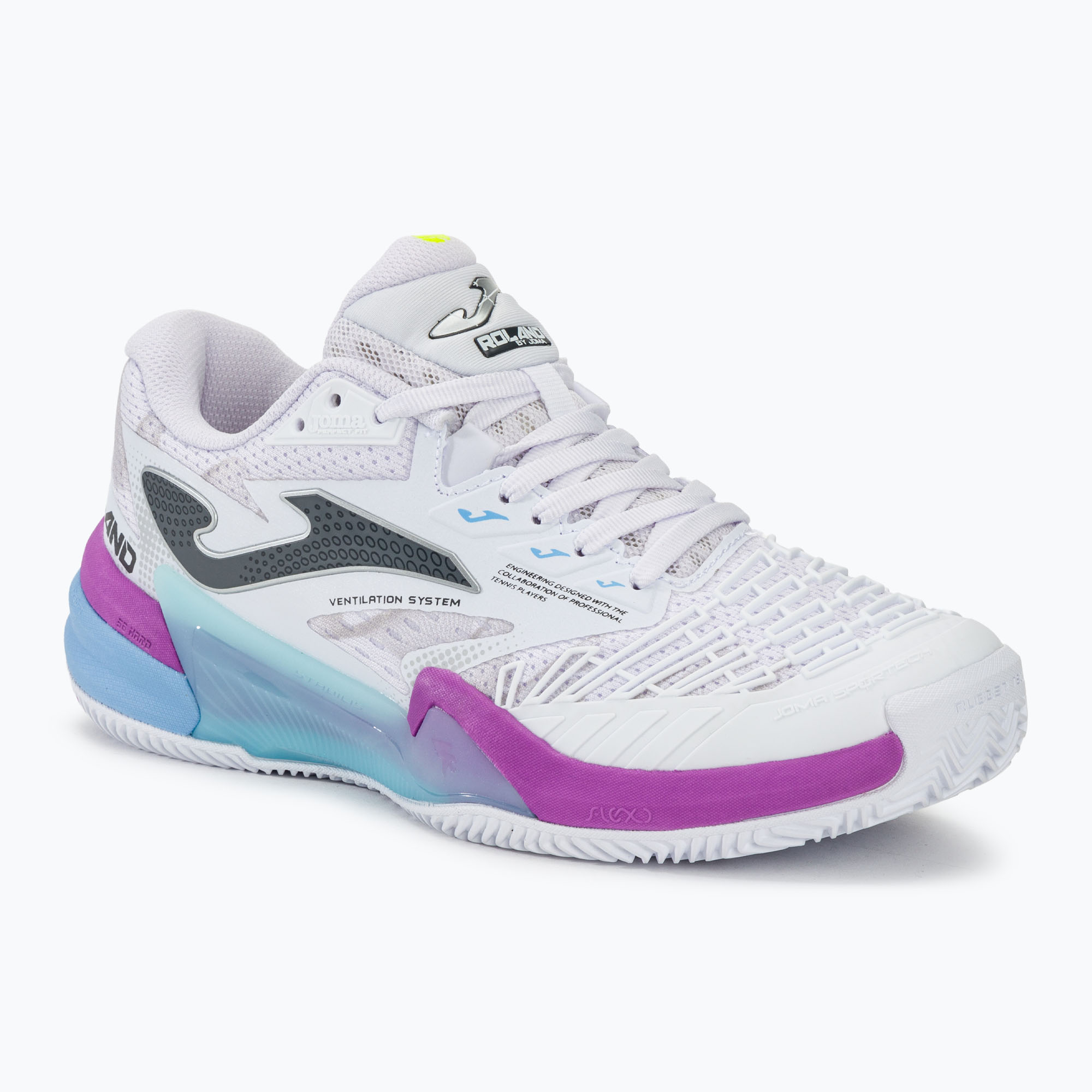 Pantofi Joma Roland Lady Padel alb/violet