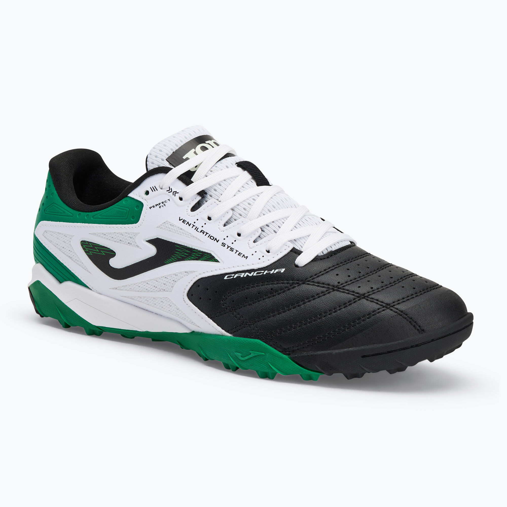 Joma Cancha TT cizme de fotbal pentru bărbați negru/alb (Cancha TT CANW2401TF)