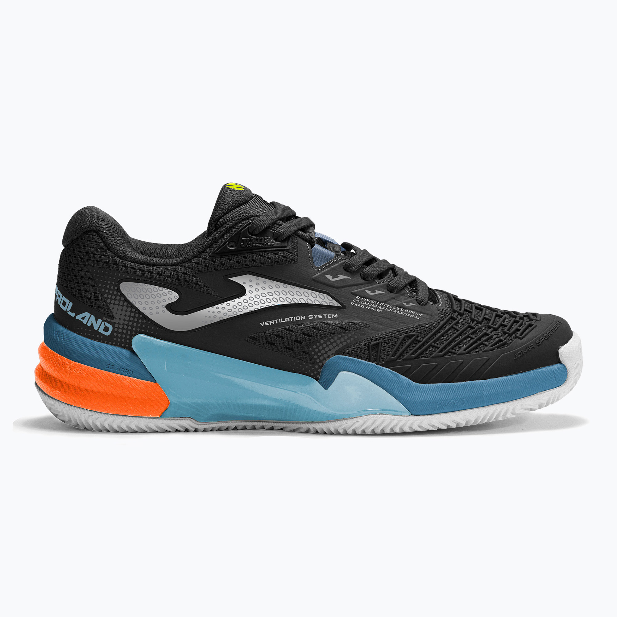 Încălțăminte de tenis pentru bărbați Joma Roland AC black (Roland AC TROLS2531AC)
