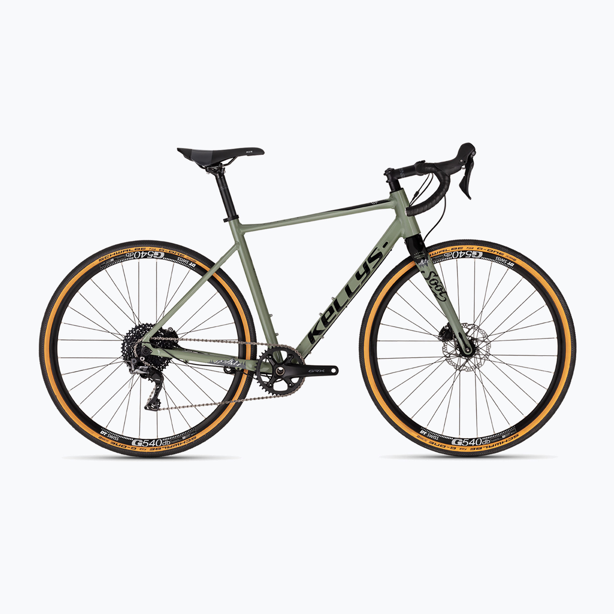 Kellys Soot 70 verde/negru gravel bike