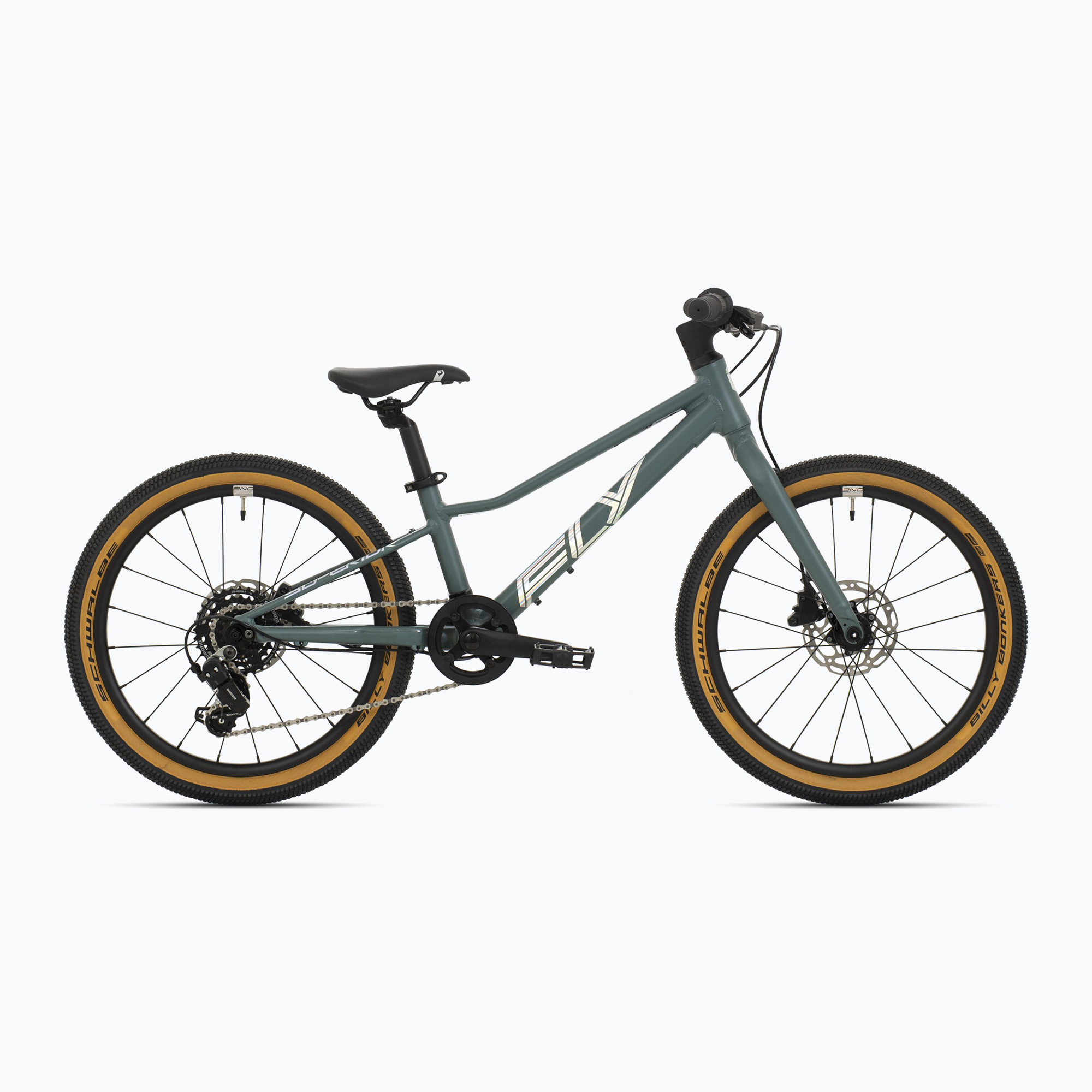 Bicicletă pentru copii  Superior F.L.Y. 20 VB matte trooper green/hologram chrome (F.L.Y. 20 VB 801.2023.20003)