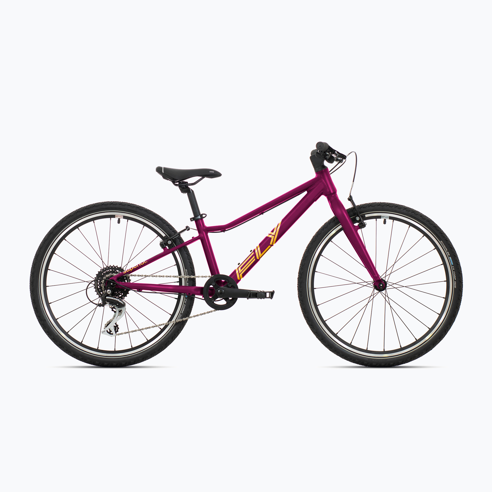 Bicicletă pentru copii Superior F.L.Y. 24 VB matte purple (F.L.Y. 24 VB 801.2025.24009)