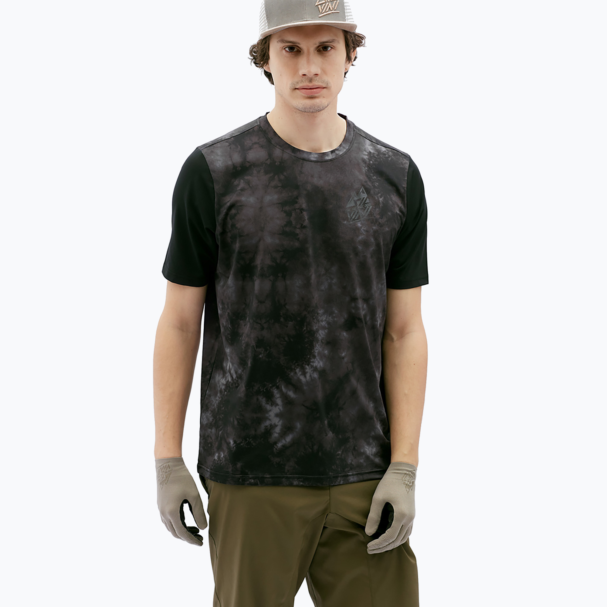 Tricou de ciclism pentru bărbați SILVINI Aldeno gri-negru 3123-MD2238/12082 (Aldeno 3123-MD2238/12082)