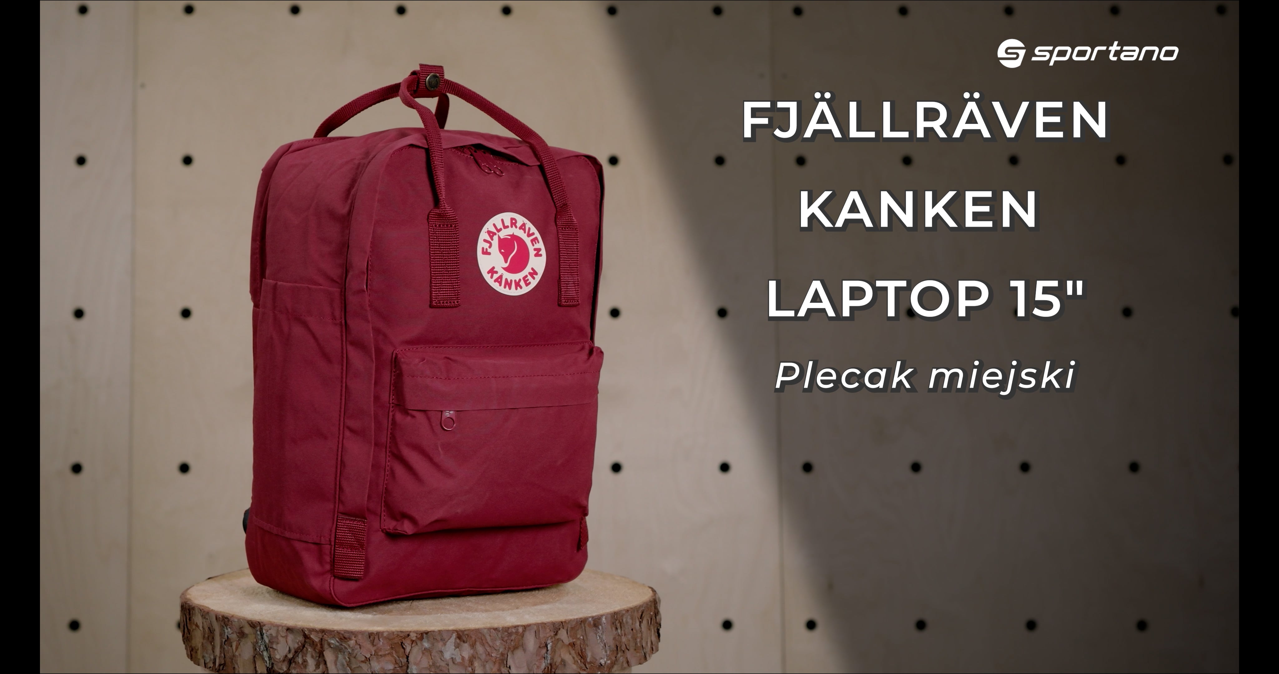 Fjällräven Kanken Kanken Laptop 15" rucsac pentru drumeții 326 burgundy F23524