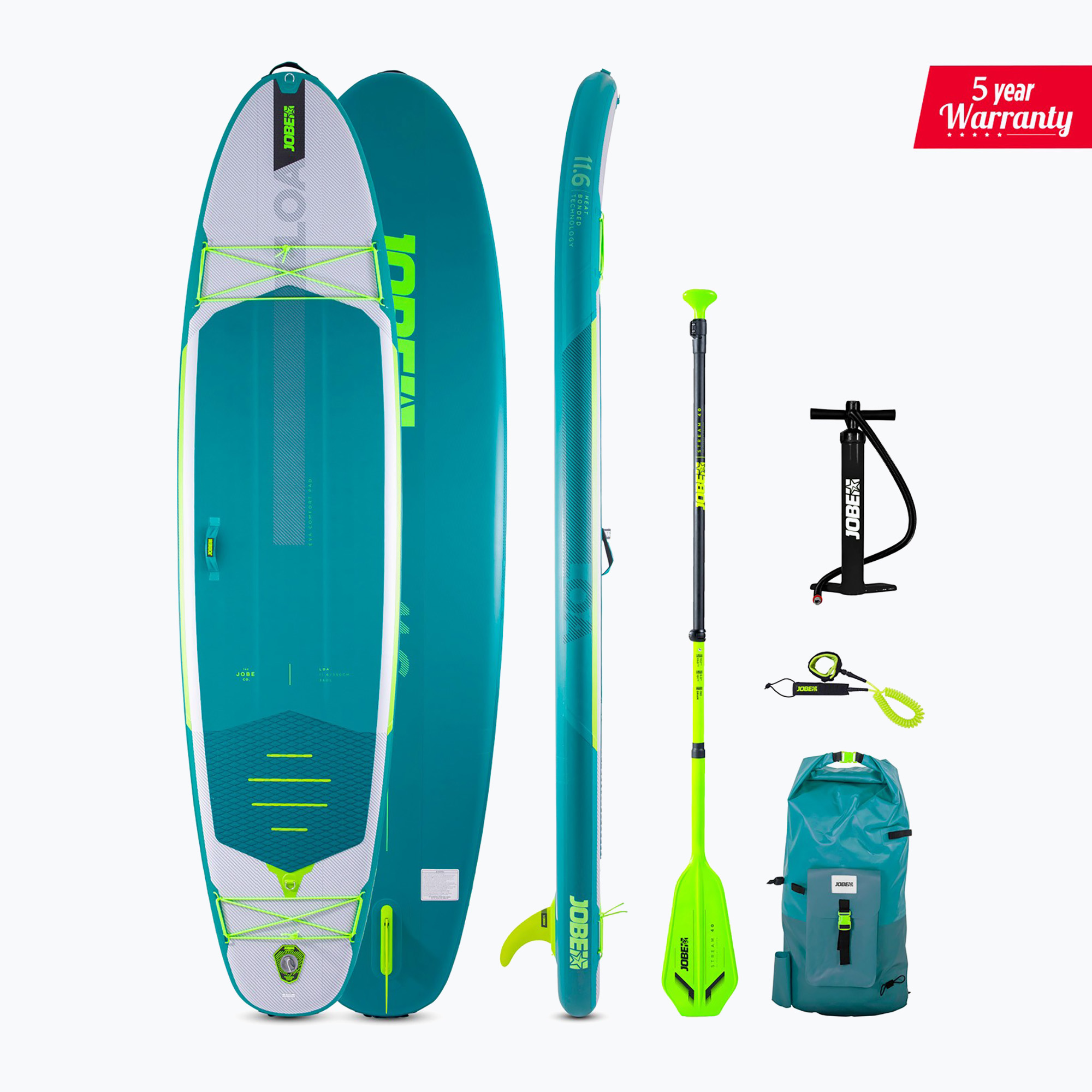 JOBE SUP board Loa 11'6" Pachet verde 486423014 (Loa 11'6" Package 486423014)