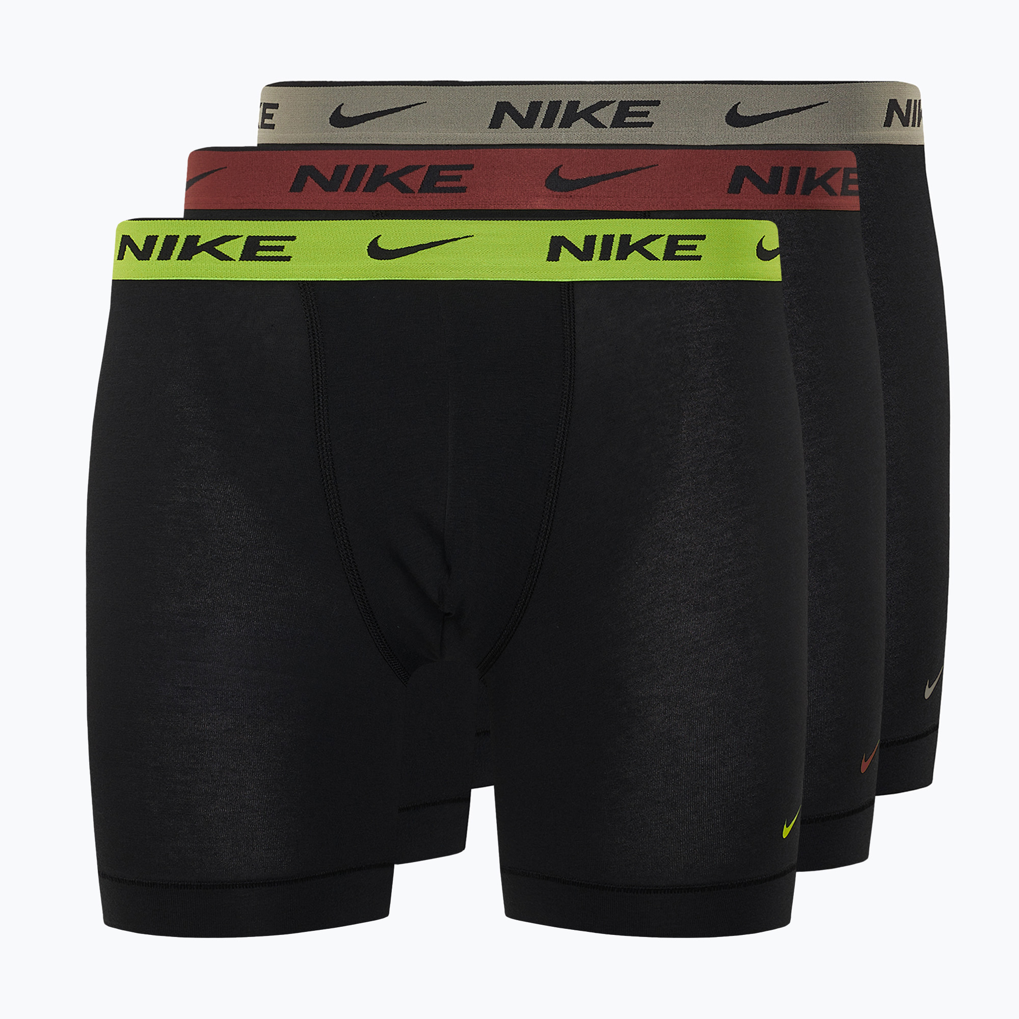 Boxeri pentru bărbați Nike Everyday Cotton Stretch 3 pary cyber black/heather grey/dark pony (Everyday Cotton Stretch KE1007-EWM)