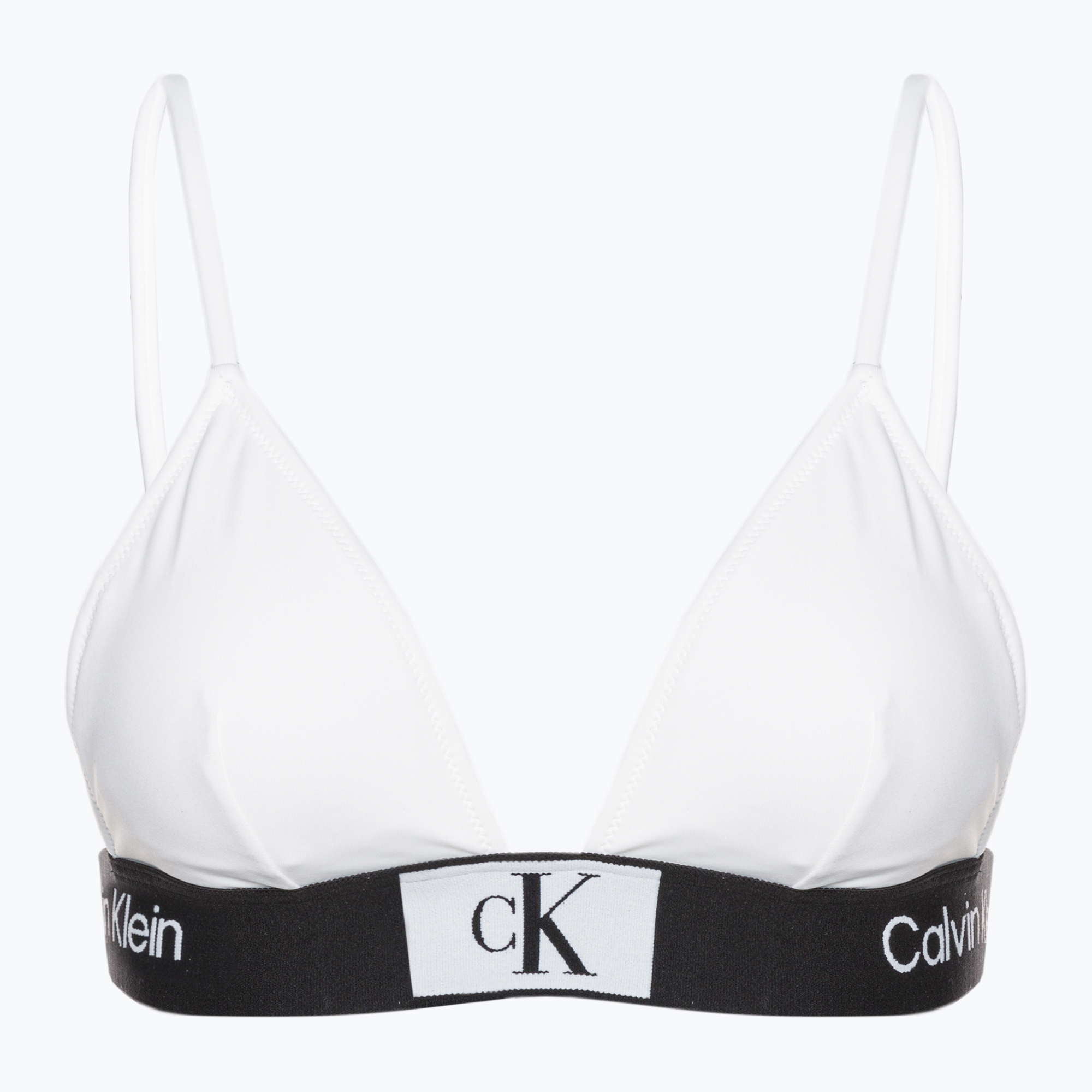 Calvin Klein Triangle-Rp costum de baie top alb