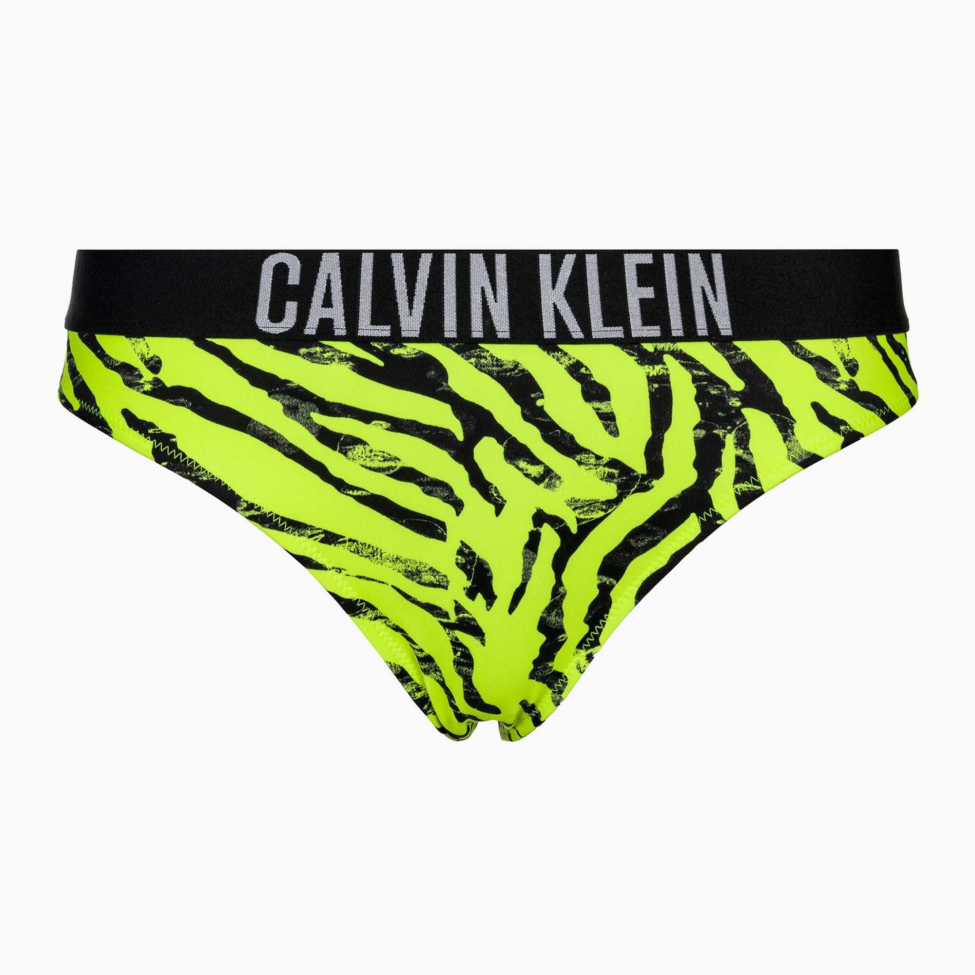 Partea de jos a costumului de baie Calvin Klein Bikini Print zebra citrust burst
