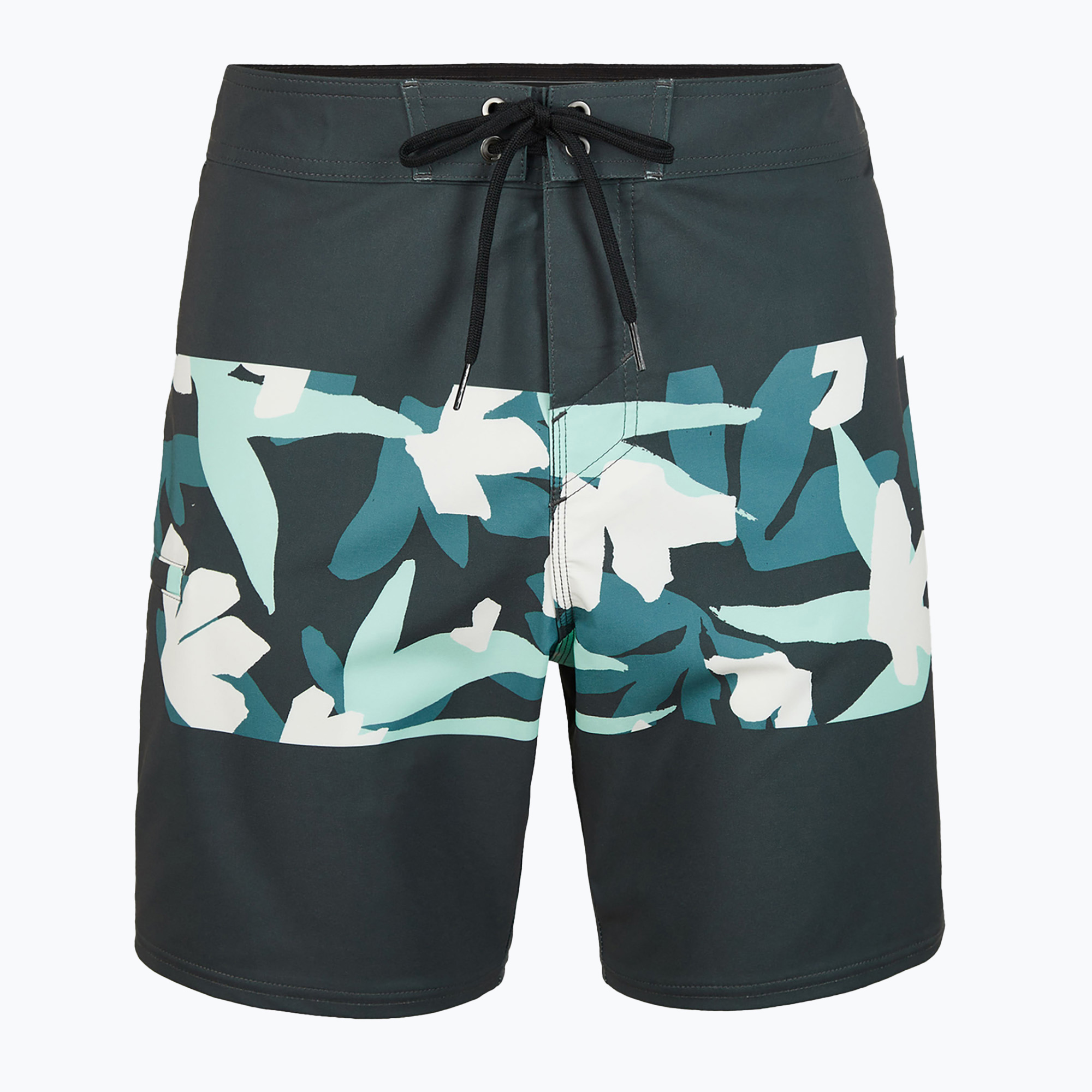 Bărbați O'Neill Hyperfreak Camorro 17'' pantaloni scurți de înot cu flori de artă gri pentru bărbați (Hyperfreak Camorro 17'' 2800065-28010)