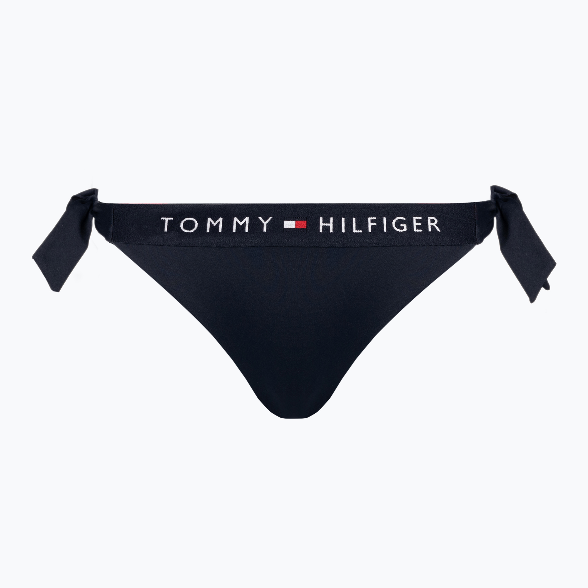 Tommy Hilfiger Side Tie Cheeky costum de baie albastru de jos