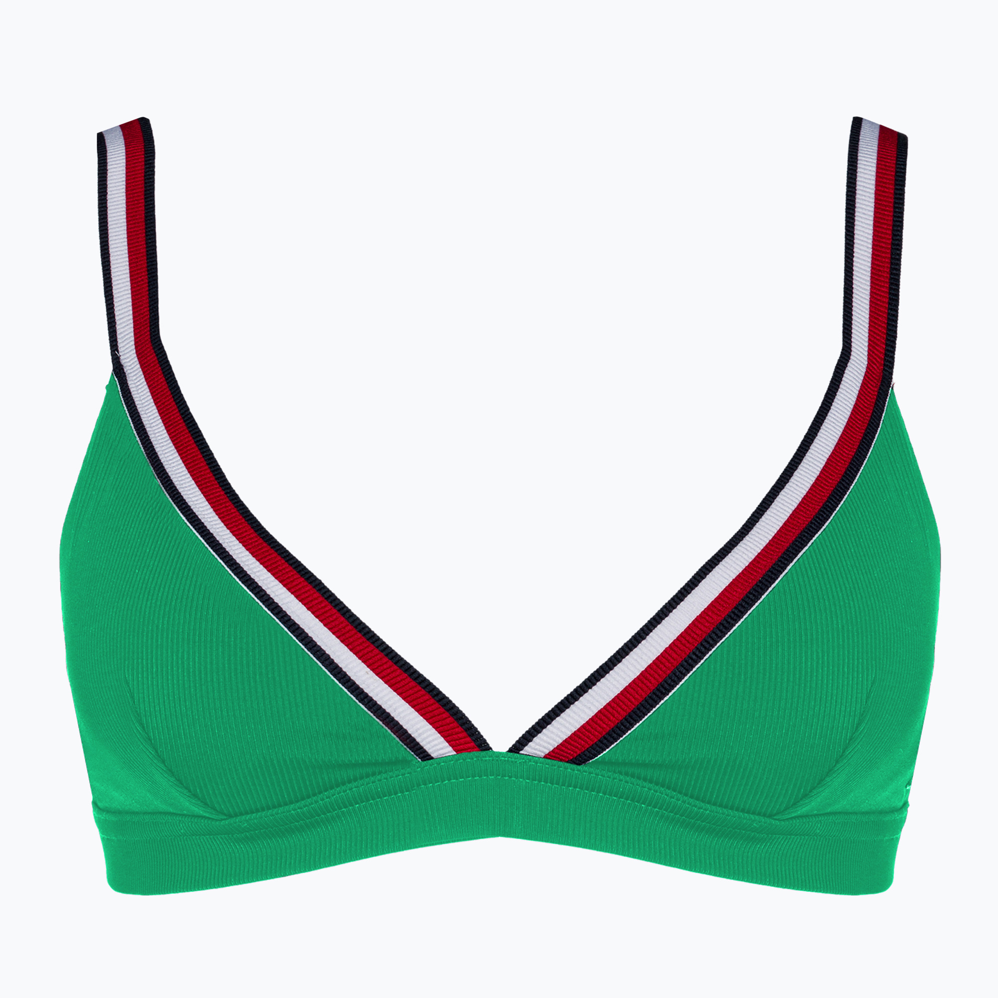 Partea de sus a costumului de baie Tommy Hilfiger Triangle Rp olympic green