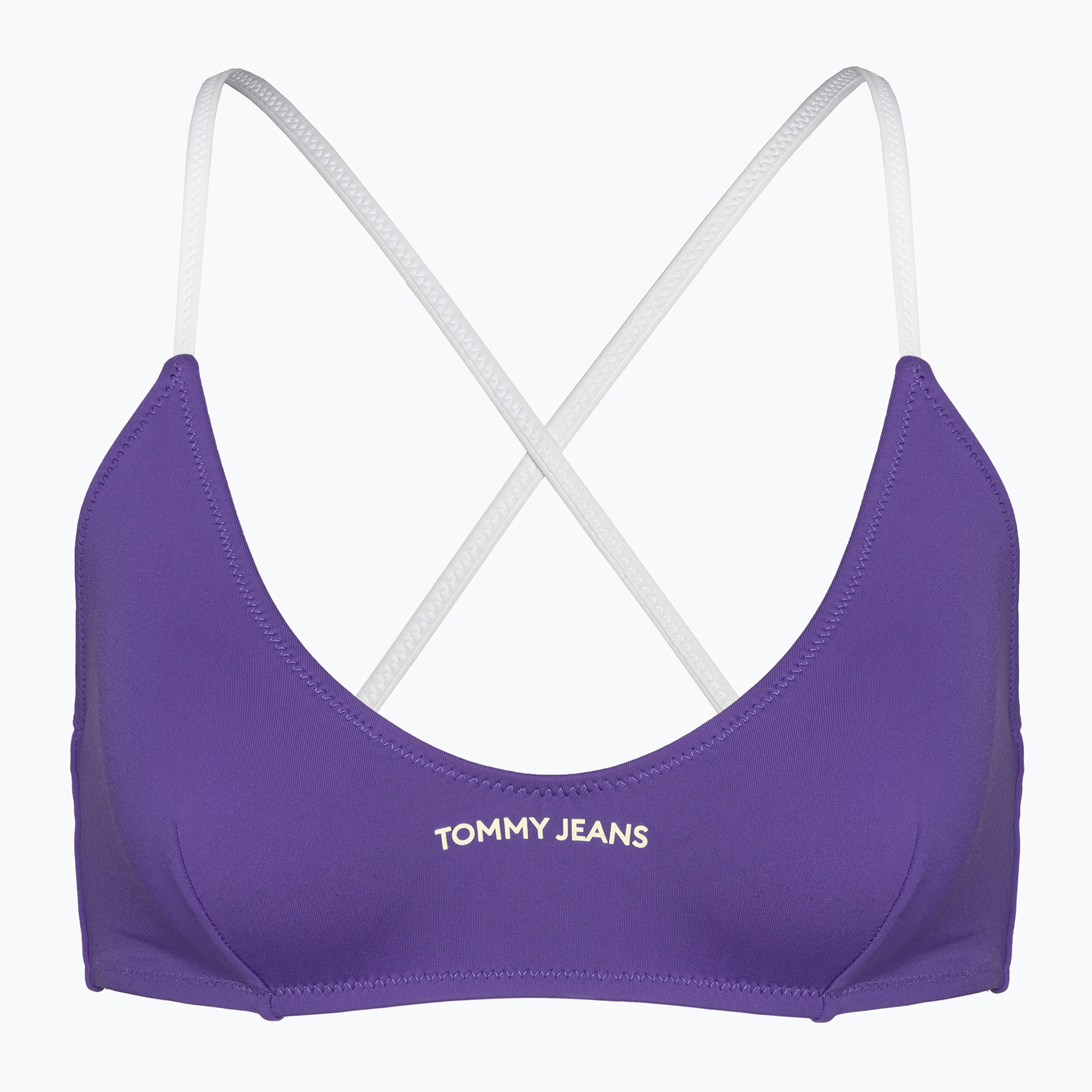 Partea de sus a costumului de baie Tommy Jeans Bralette quantum purple