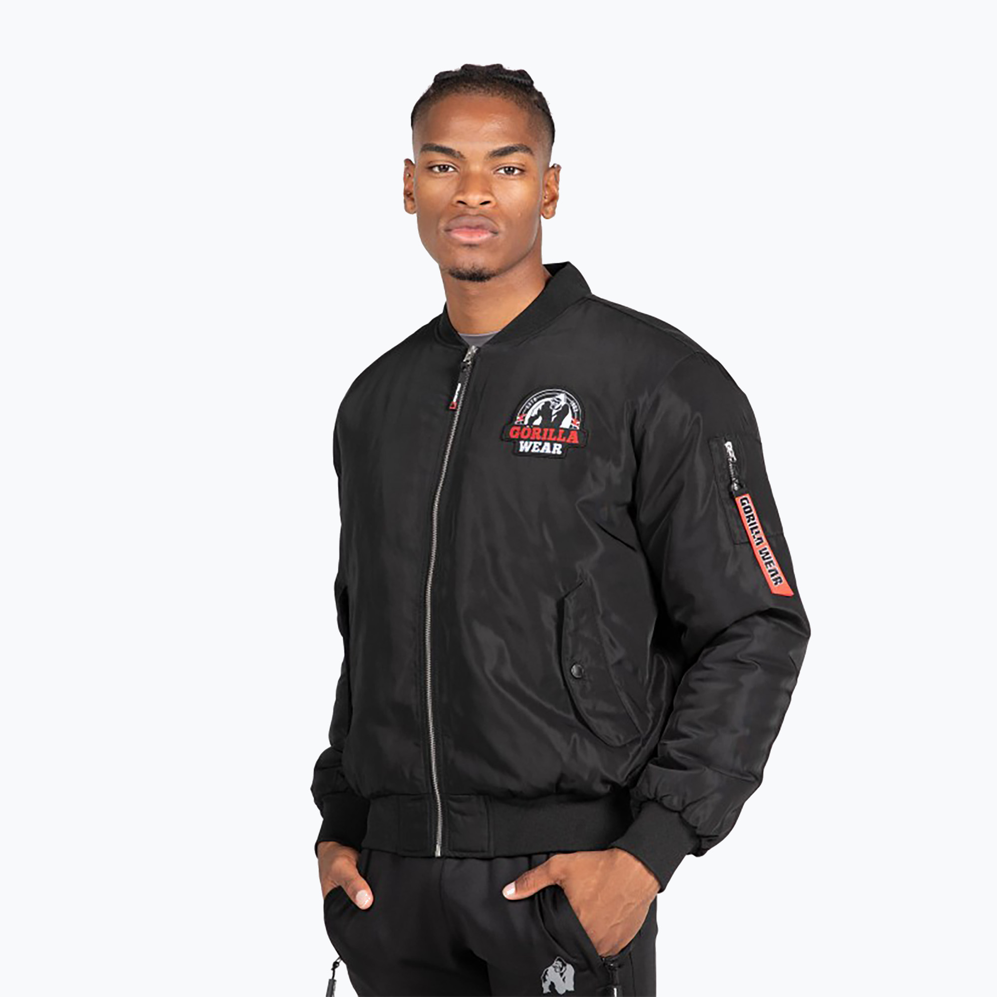 Geacă de antrenament pentru bărbați Gorilla Wear Covington black (Covington 90838900)