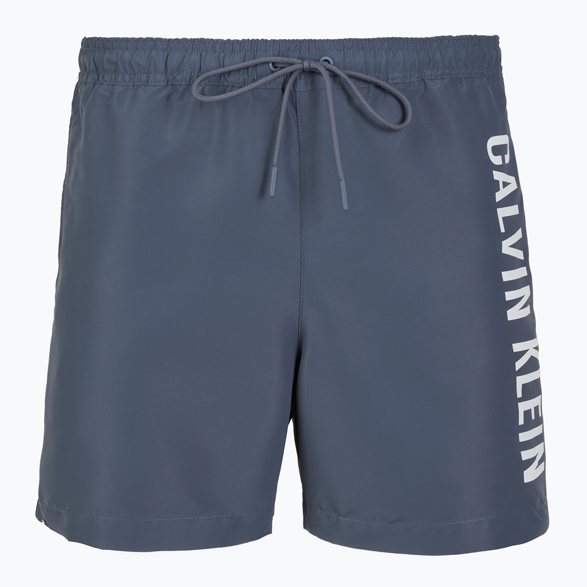 Pantaloni scurți de baie Calvin Klein pentru bărbați KM0KM01092 Intense Power Medium Drawstring grisaille (Intense Power Medium Drawstring KM0KM01092PCP)