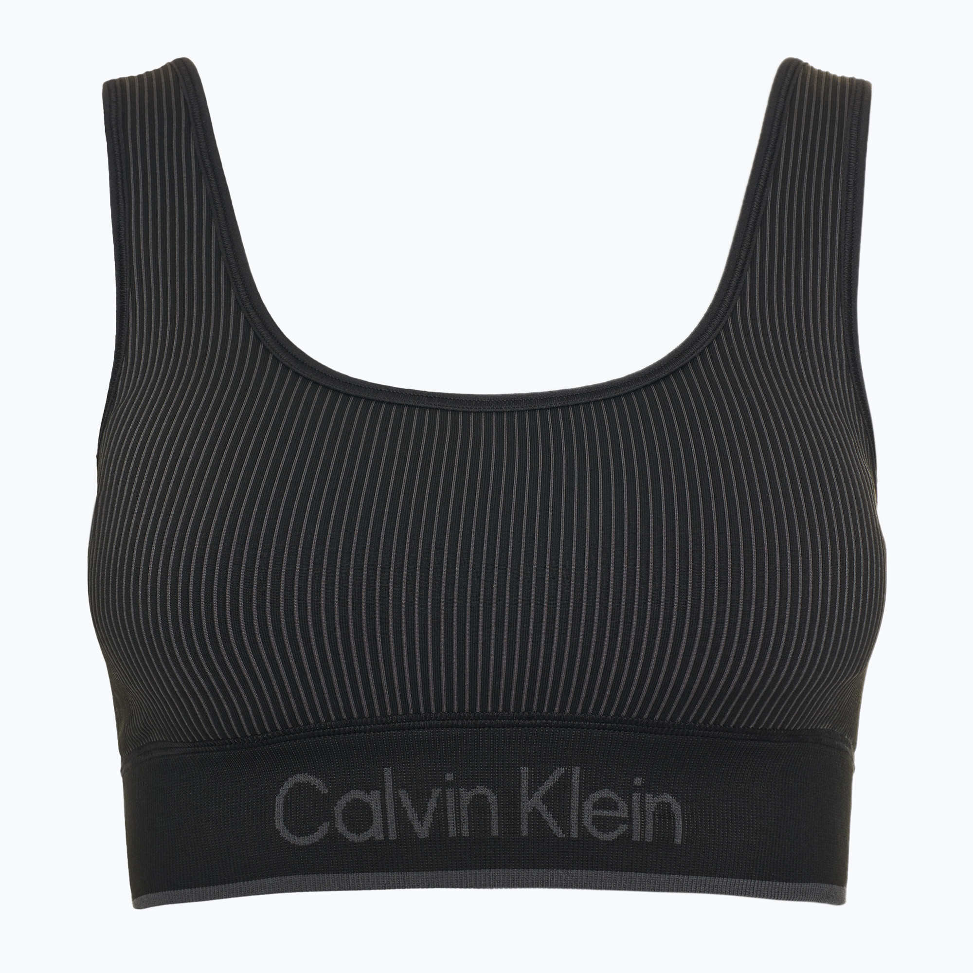 Calvin Klein sutien de antrenament 00GWS4K220 Seamless Medium Support negru (Seamless Medium Support 00GWS4K220UB1)